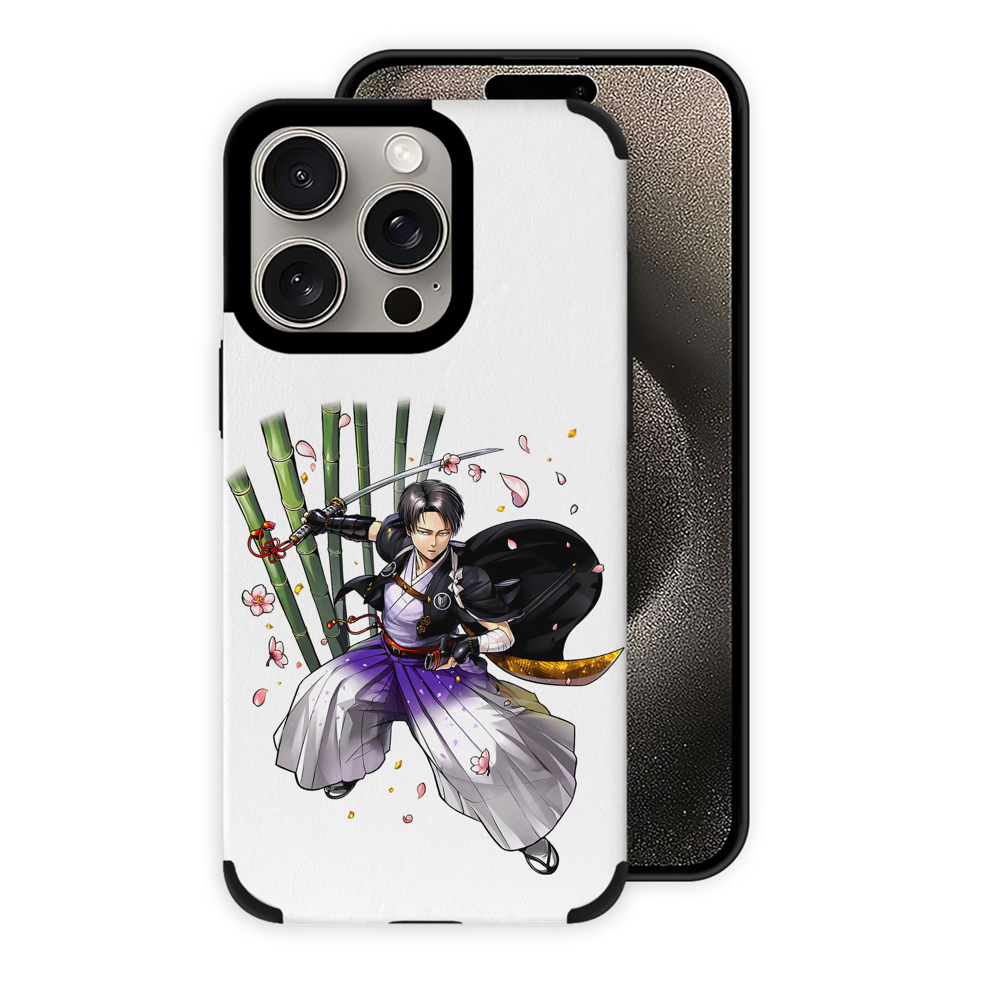 （画像用） 進撃の巨人 リヴァイ·アッカーマン Attack on Titan Levi Ackerman 【iPhone15ProMax対応】 PUレザー スマホケース 耐衝撃＆黄変防止