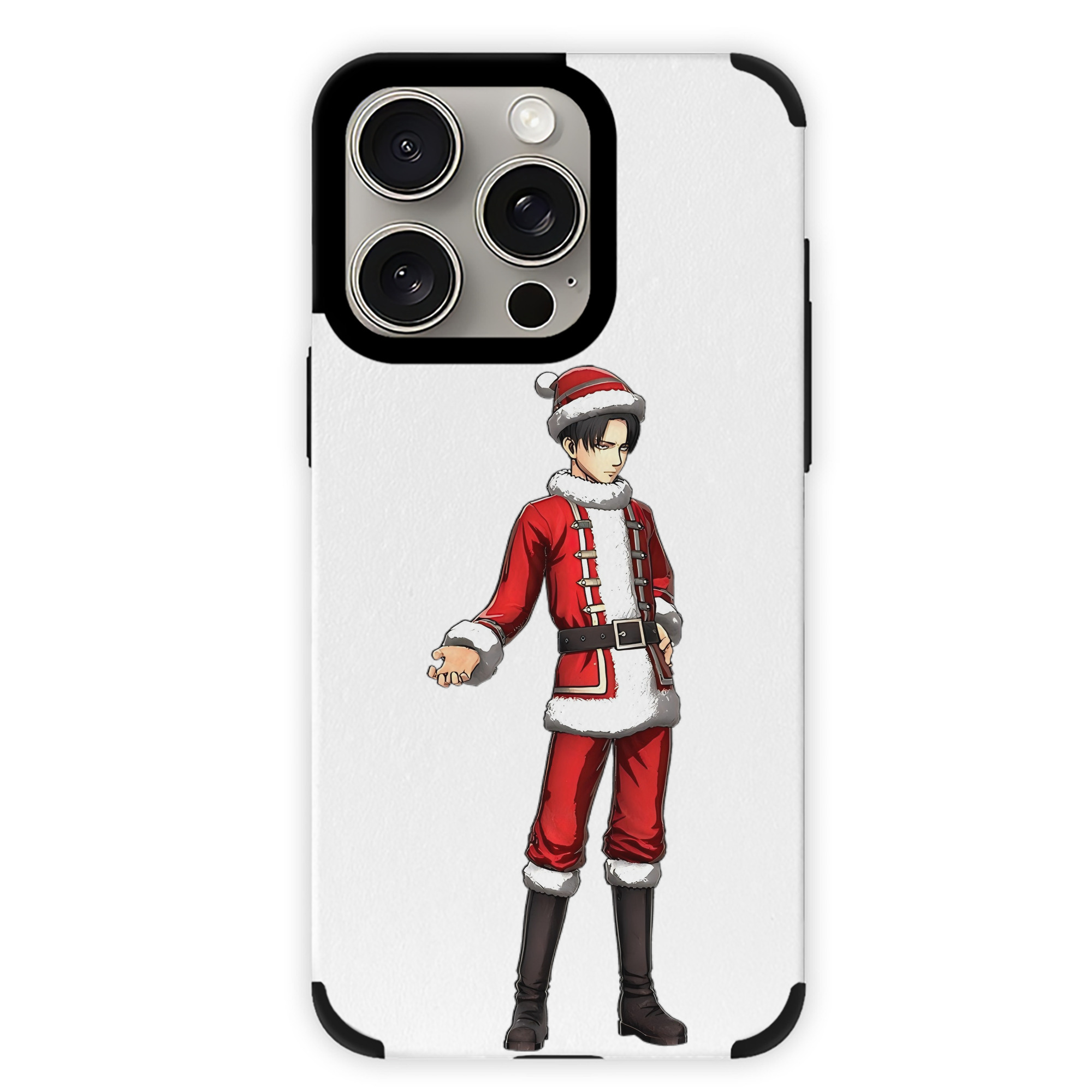 （画像用） 進撃の巨人 リヴァイ·アッカーマン Attack on Titan Levi Ackerman 【iPhone15ProMax対応】 PUレザー スマホケース 耐衝撃＆黄変防止