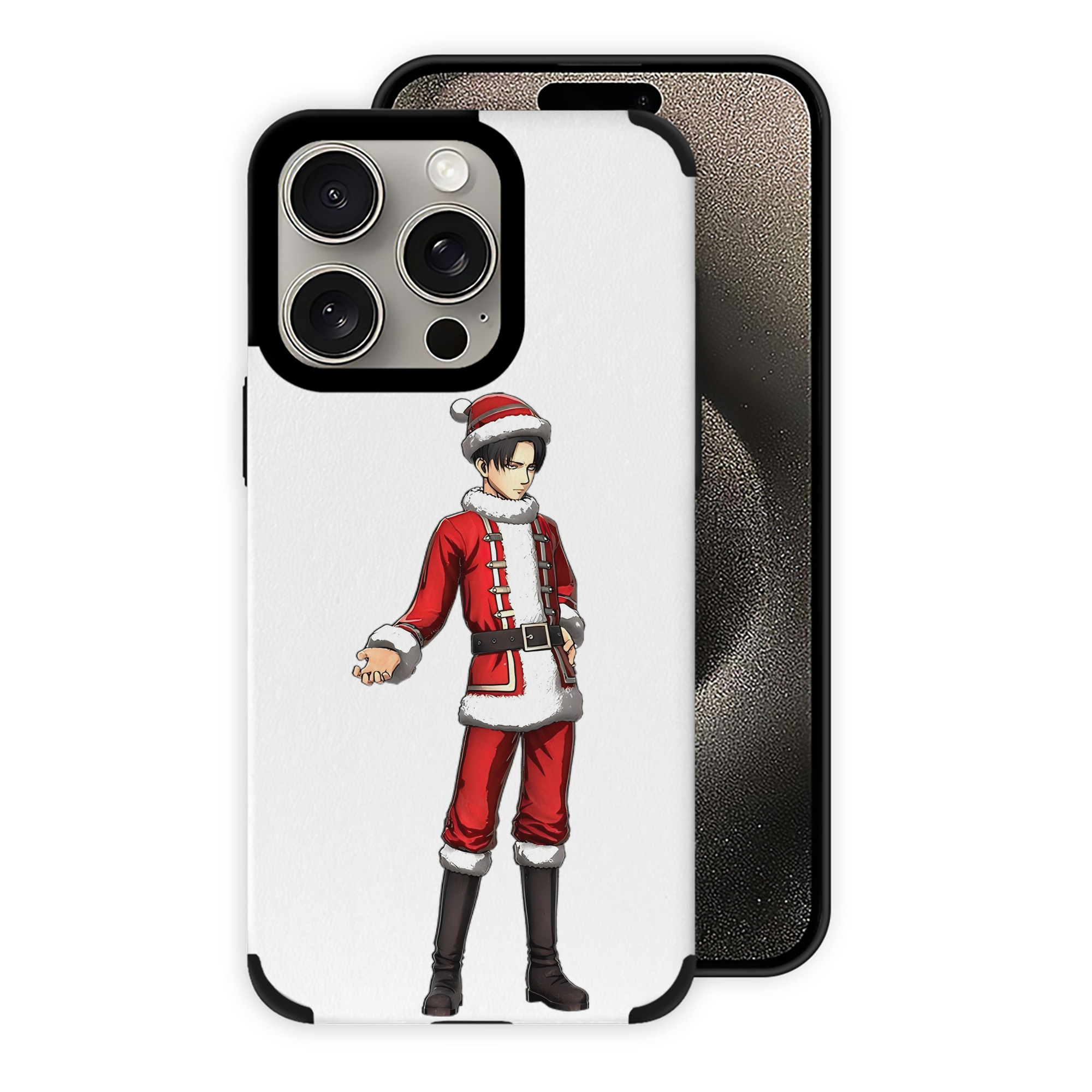 （画像用） 進撃の巨人 リヴァイ·アッカーマン Attack on Titan Levi Ackerman 【iPhone15ProMax対応】 PUレザー スマホケース 耐衝撃＆黄変防止