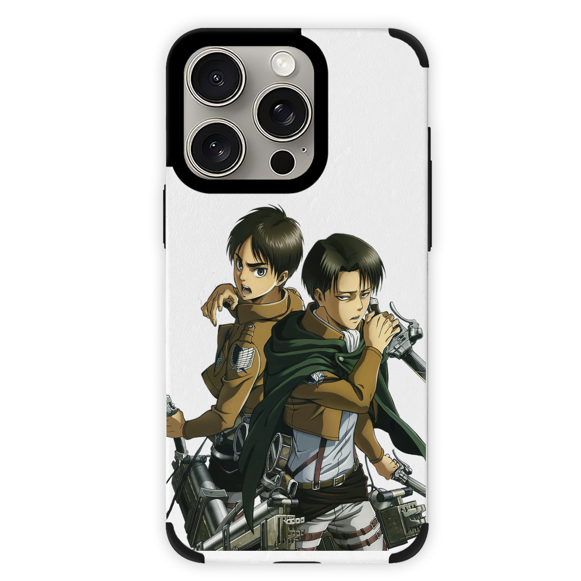 （画像用） 進撃の巨人 リヴァイ·アッカーマン Attack on Titan Levi Ackerman 【iPhone15ProMax対応】 PUレザー スマホケース 耐衝撃＆黄変防止