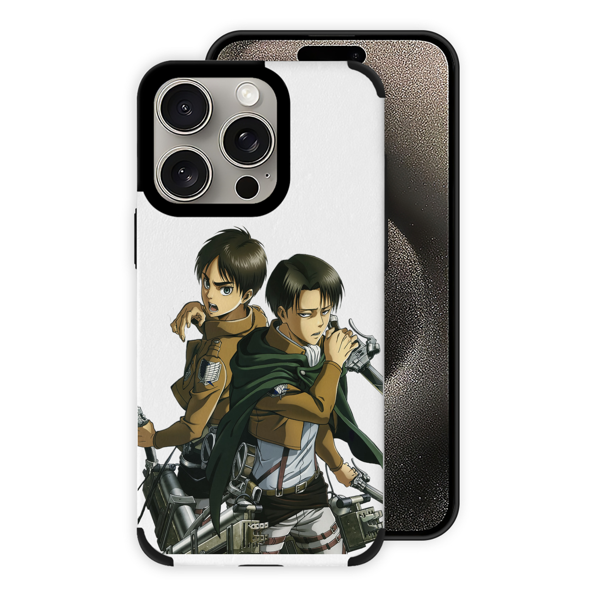 （画像用） 進撃の巨人 リヴァイ·アッカーマン Attack on Titan Levi Ackerman 【iPhone15ProMax対応】 PUレザー スマホケース 耐衝撃＆黄変防止