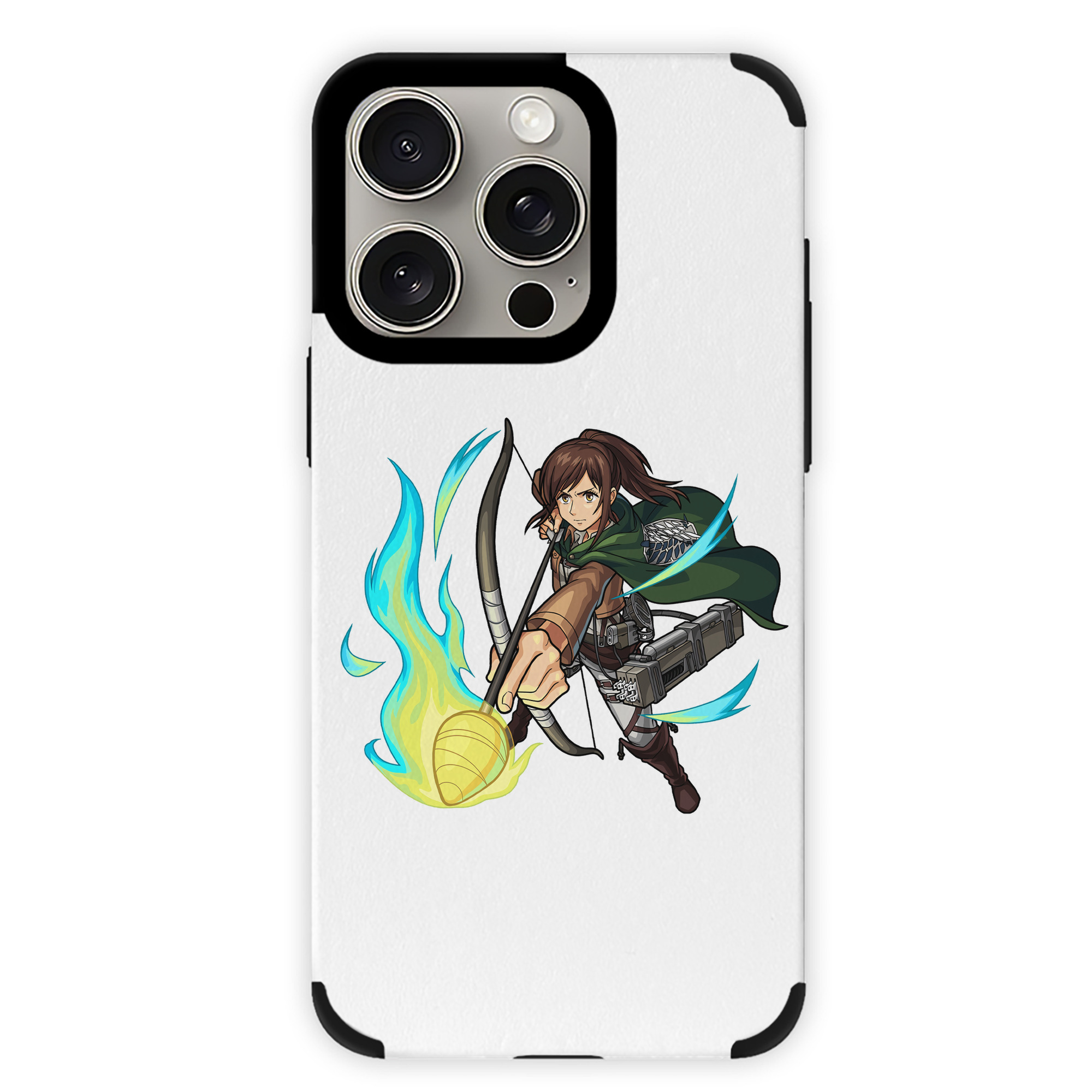 （画像用） 進撃の巨人 サシャ·ブラウス Attack on Titan Sasha Blaus 【iPhone15ProMax対応】 PUレザー スマホケース 耐衝撃＆黄変防止