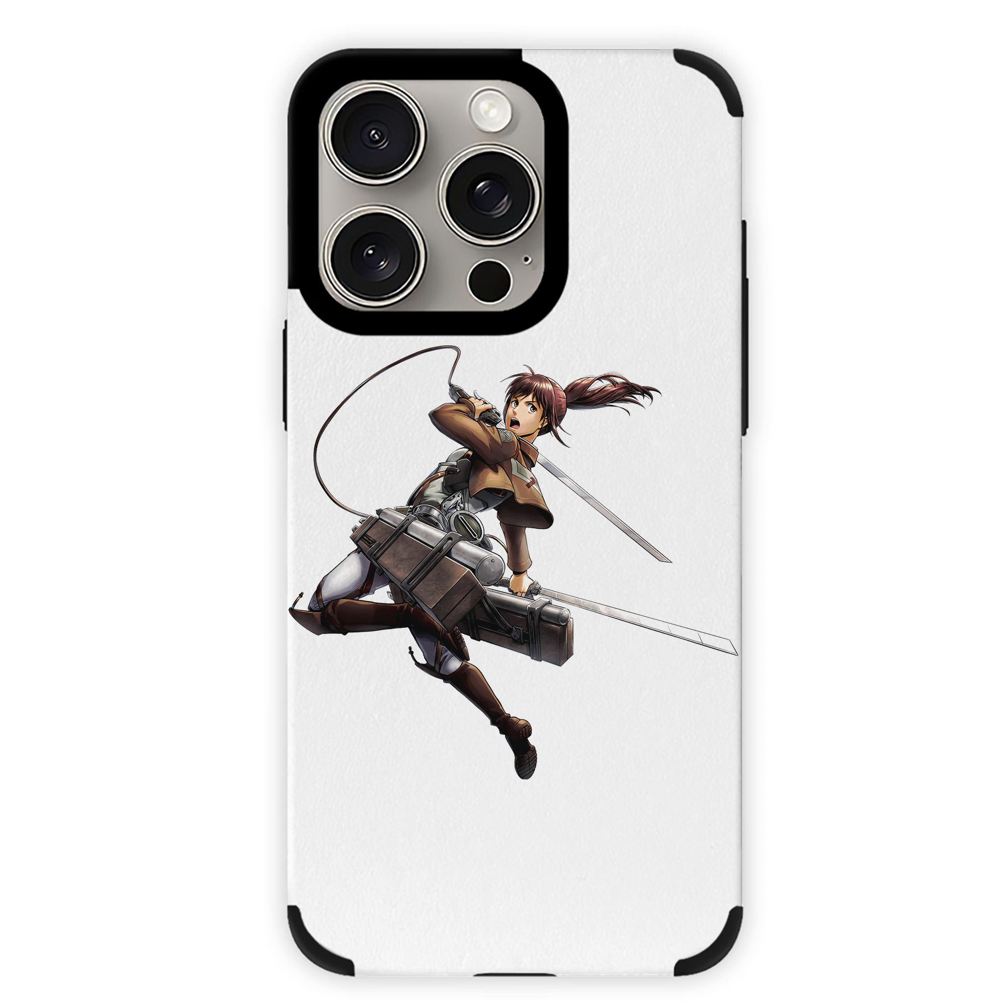 （画像用） 進撃の巨人 サシャ·ブラウス Attack on Titan Sasha Blaus 【iPhone15ProMax対応】 PUレザー スマホケース 耐衝撃＆黄変防止
