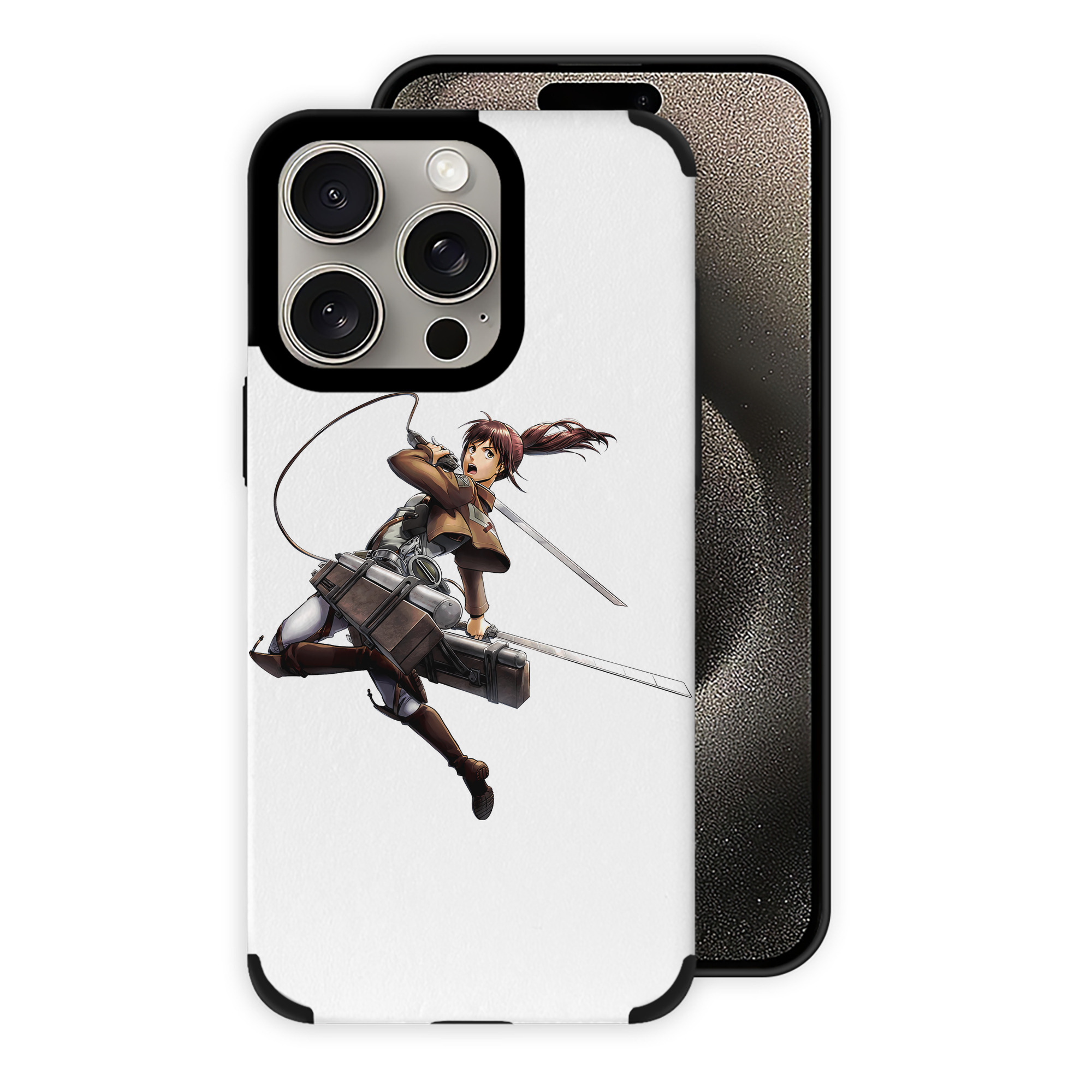 （画像用） 進撃の巨人 サシャ·ブラウス Attack on Titan Sasha Blaus 【iPhone15ProMax対応】 PUレザー スマホケース 耐衝撃＆黄変防止