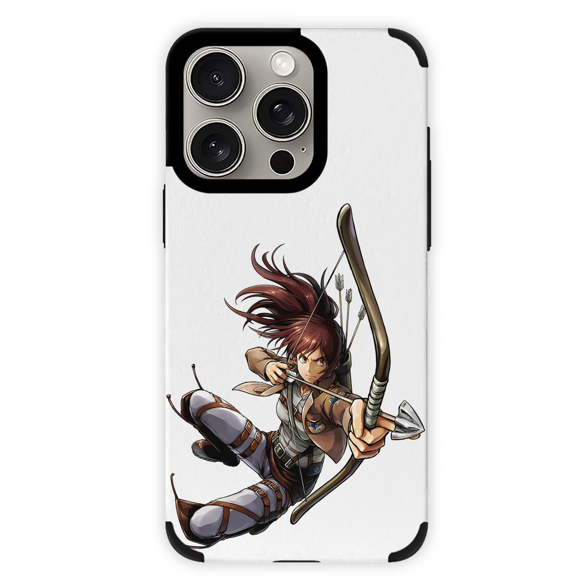 （画像用） 進撃の巨人 サシャ·ブラウス Attack on Titan Sasha Blaus 【iPhone15ProMax対応】 PUレザー スマホケース 耐衝撃＆黄変防止