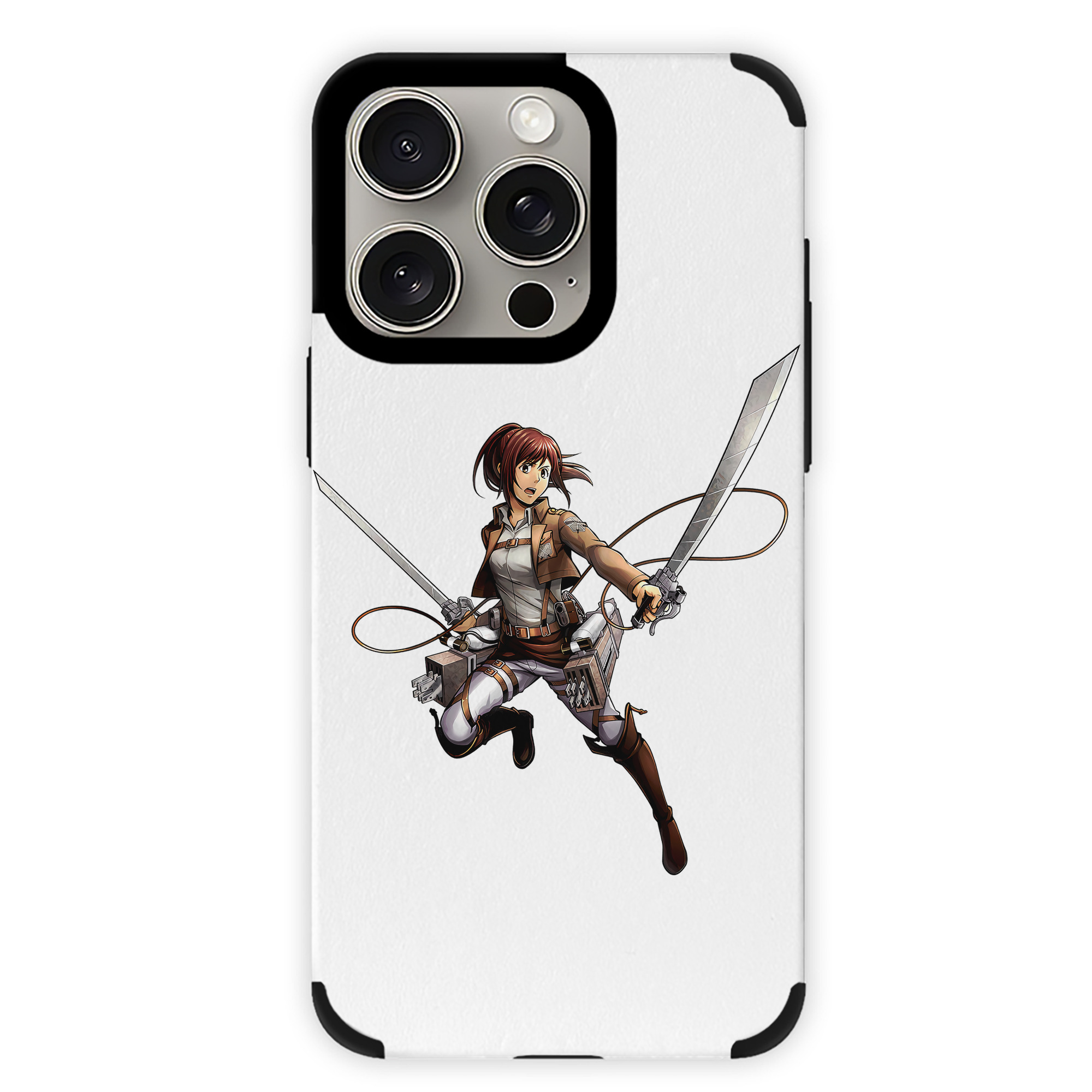 （画像用） 進撃の巨人 サシャ·ブラウス Attack on Titan Sasha Blaus 【iPhone15ProMax対応】 PUレザー スマホケース 耐衝撃＆黄変防止