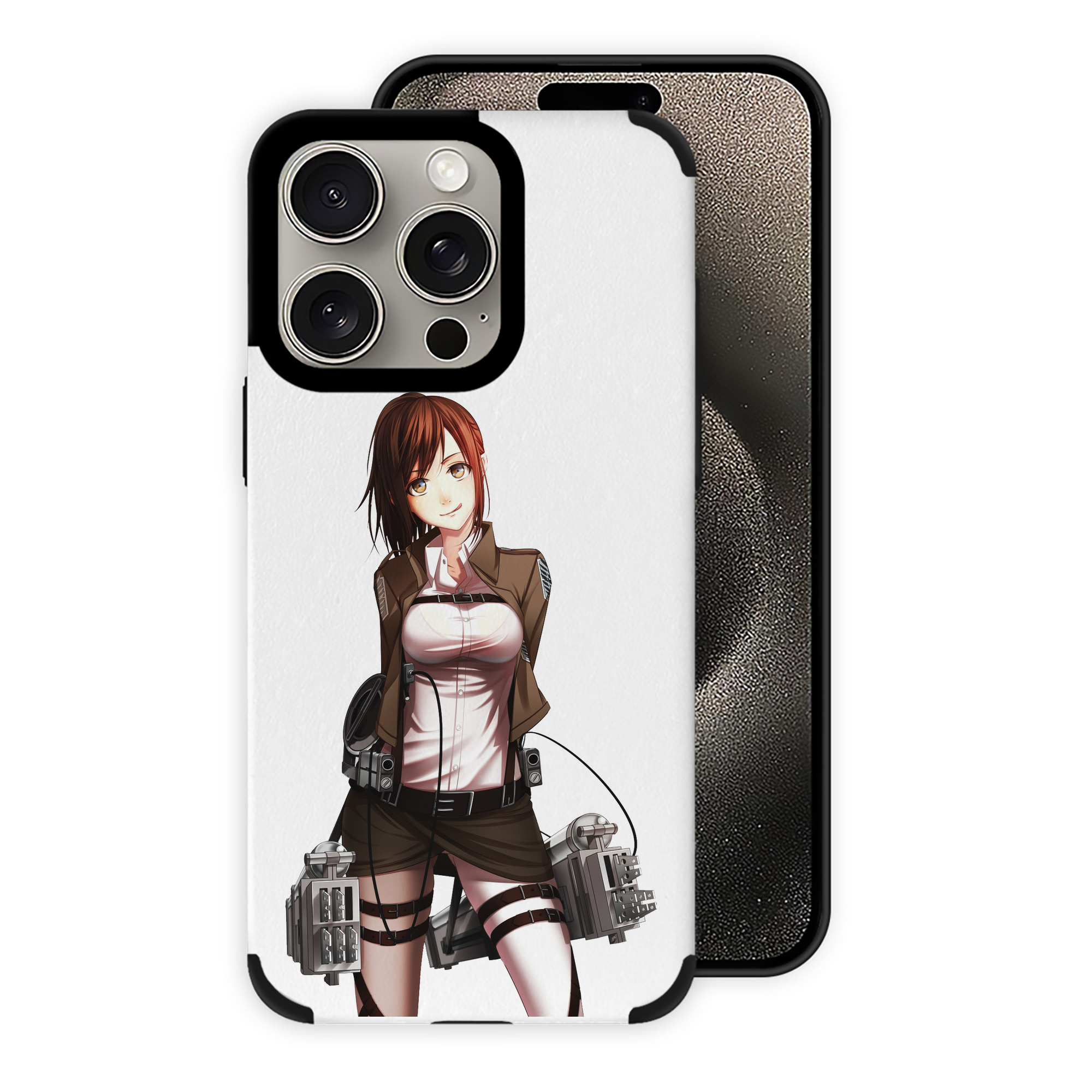 （画像用） 進撃の巨人 サシャ·ブラウス Attack on Titan Sasha Blaus 【iPhone15ProMax対応】 PUレザー スマホケース 耐衝撃＆黄変防止