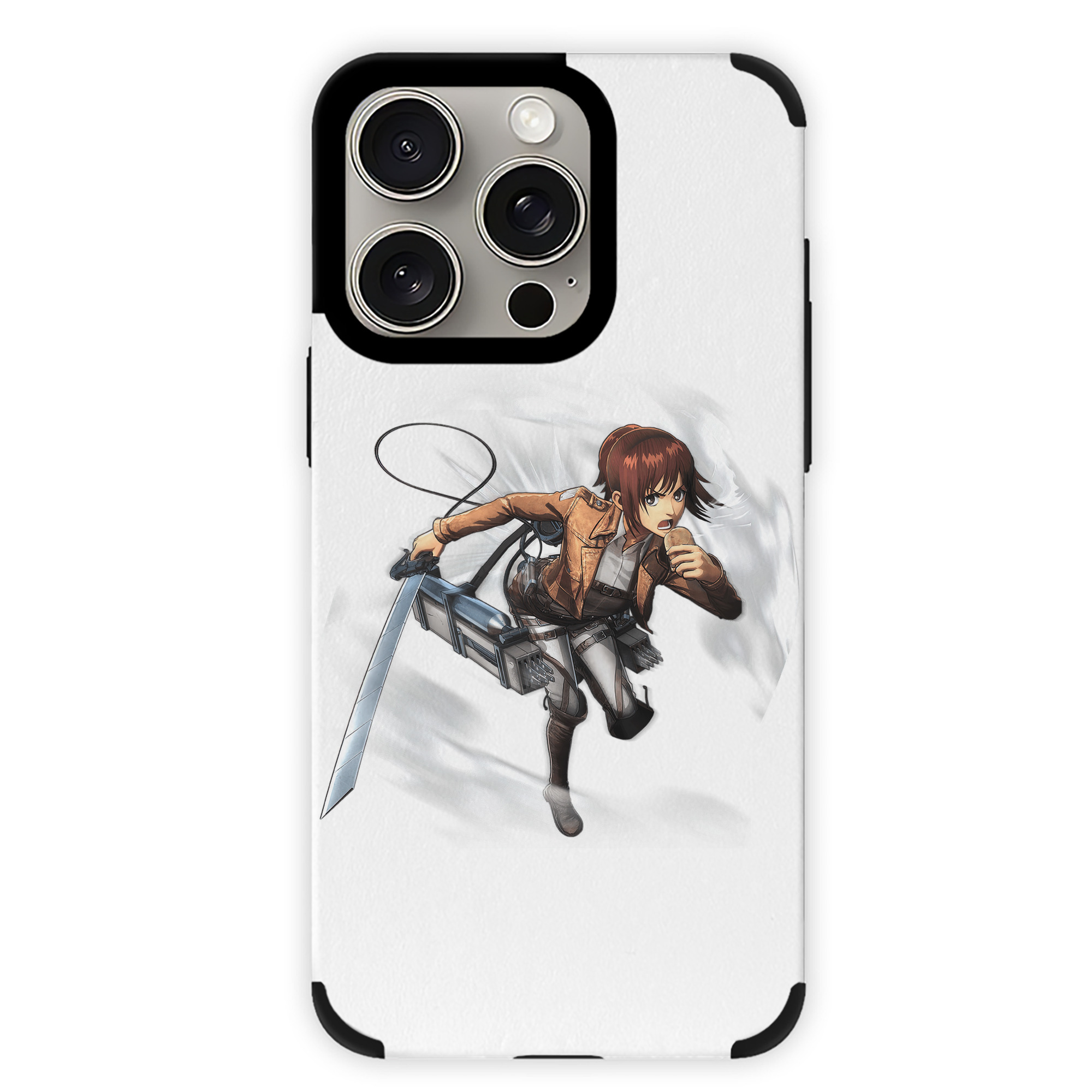 （画像用） 進撃の巨人 サシャ·ブラウス Attack on Titan Sasha Blaus 【iPhone15ProMax対応】 PUレザー スマホケース 耐衝撃＆黄変防止