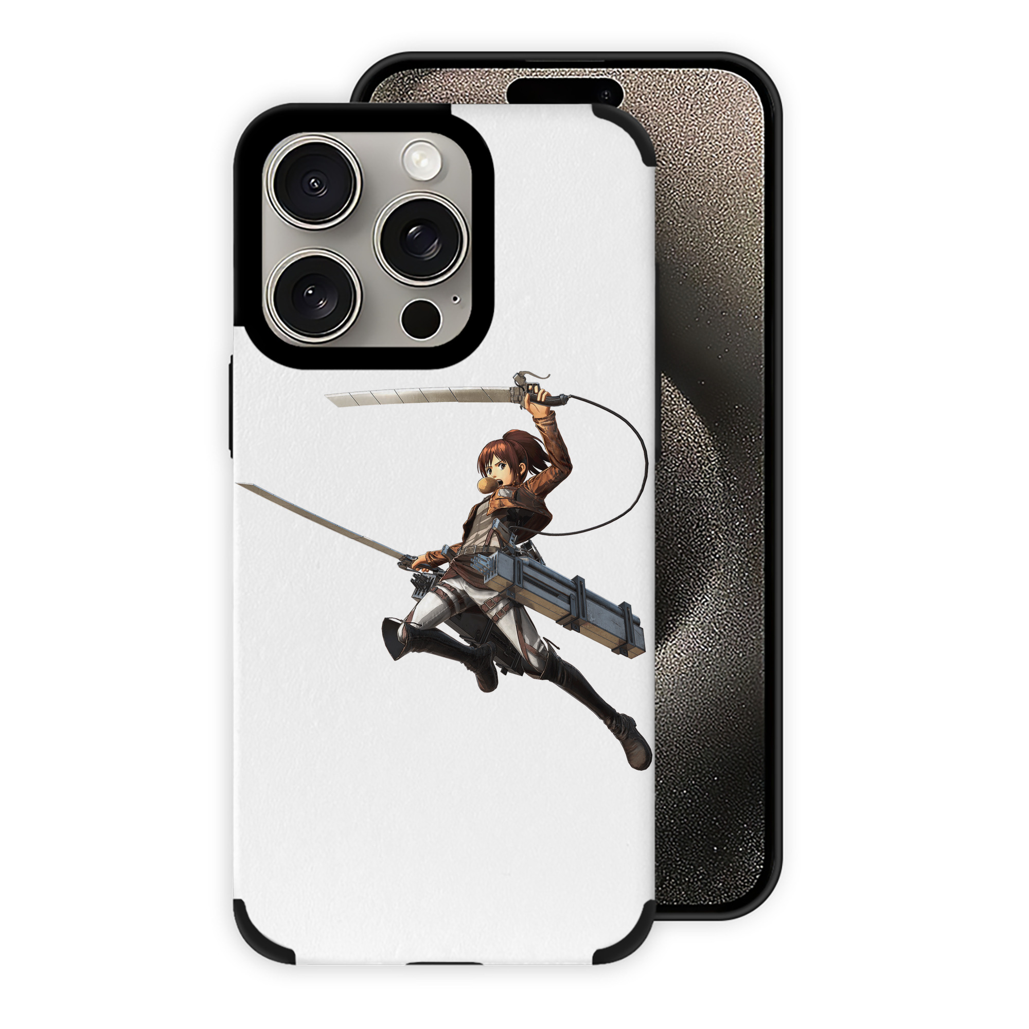 （画像用） 進撃の巨人 サシャ·ブラウス Attack on Titan Sasha Blaus 【iPhone15ProMax対応】 PUレザー スマホケース 耐衝撃＆黄変防止