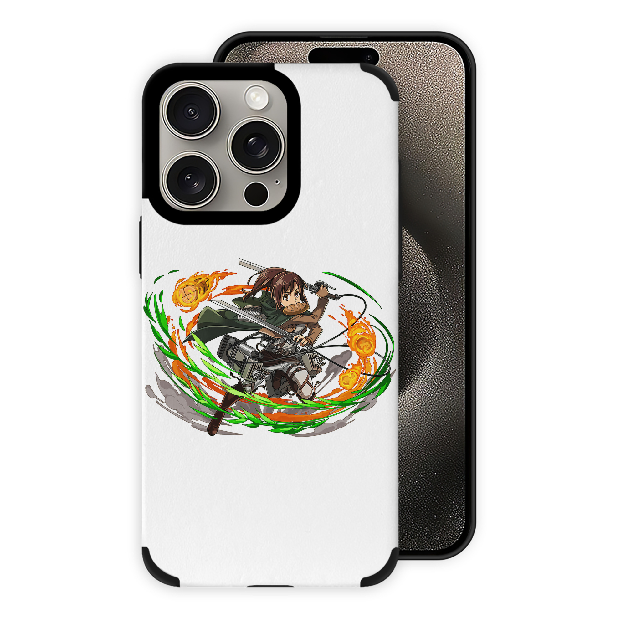 （画像用） 進撃の巨人 サシャ·ブラウス Attack on Titan Sasha Blaus 【iPhone15ProMax対応】 PUレザー スマホケース 耐衝撃＆黄変防止
