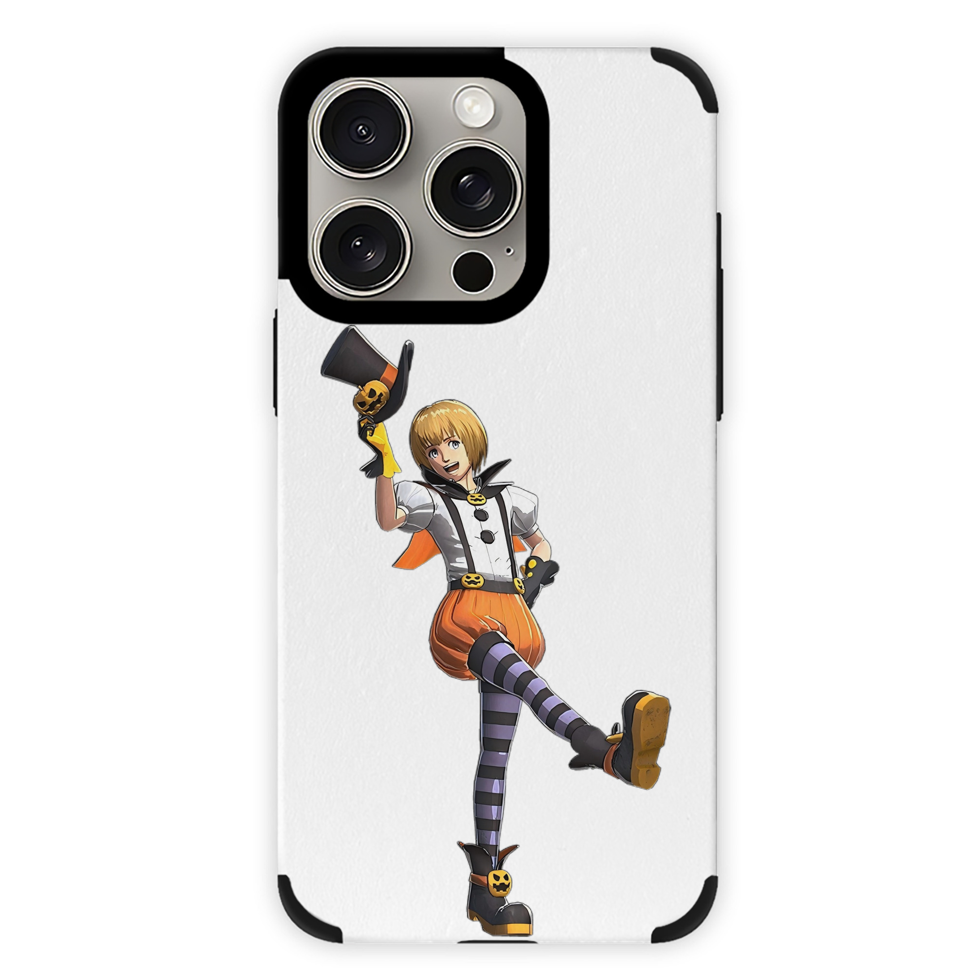 （画像用） 進撃の巨人 アルミン·アルレルト Attack on Titan Armin Arlert 【iPhone15ProMax対応】 PUレザー スマホケース 耐衝撃＆黄変防止
