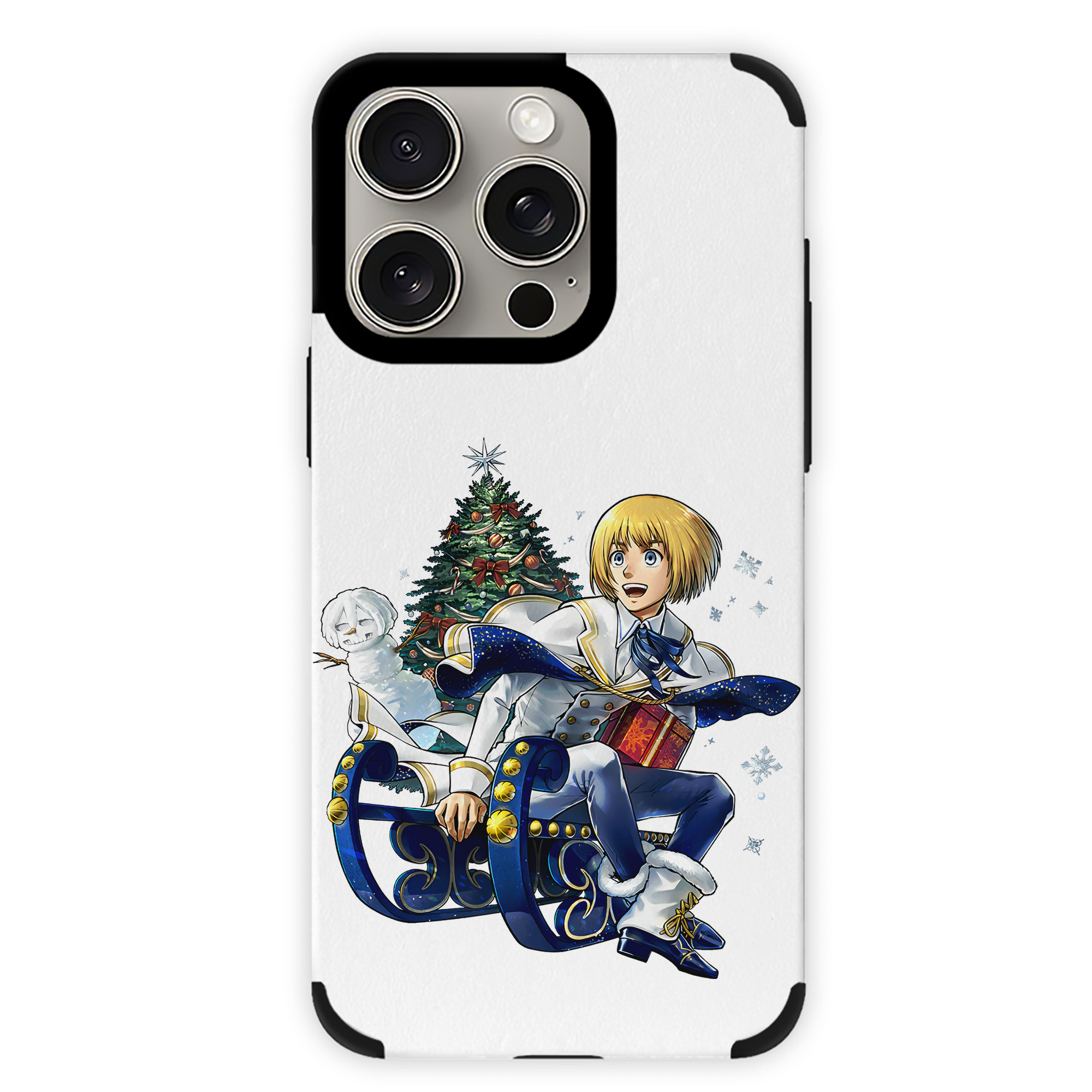 （画像用） 進撃の巨人 アルミン·アルレルト Attack on Titan Armin Arlert 【iPhone15ProMax対応】 PUレザー スマホケース 耐衝撃＆黄変防止