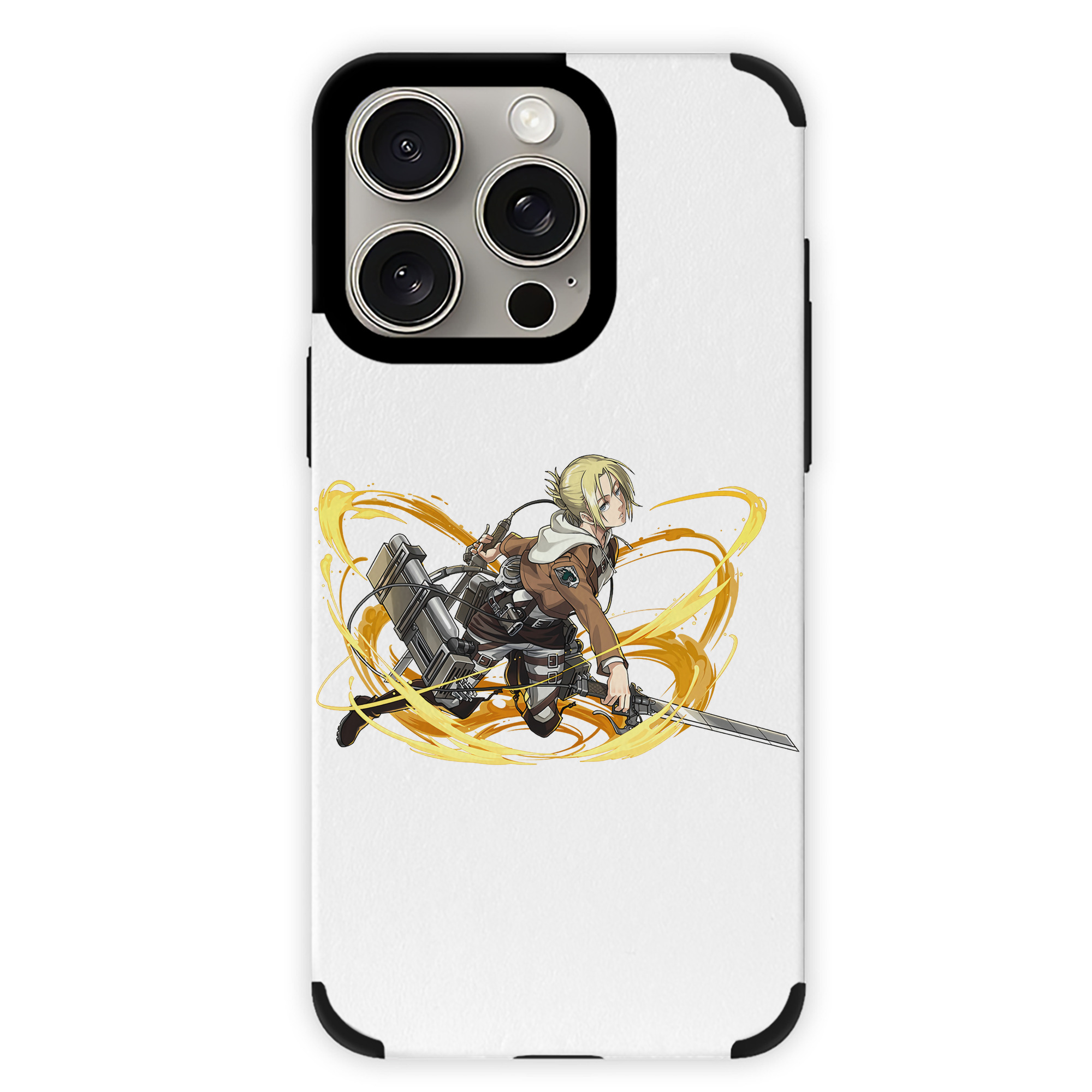 （画像用） 進撃の巨人 アニ・レオンハート Attack on Titan Annie Leonhart 【iPhone15ProMax対応】 PUレザー スマホケース 耐衝撃＆黄変防止