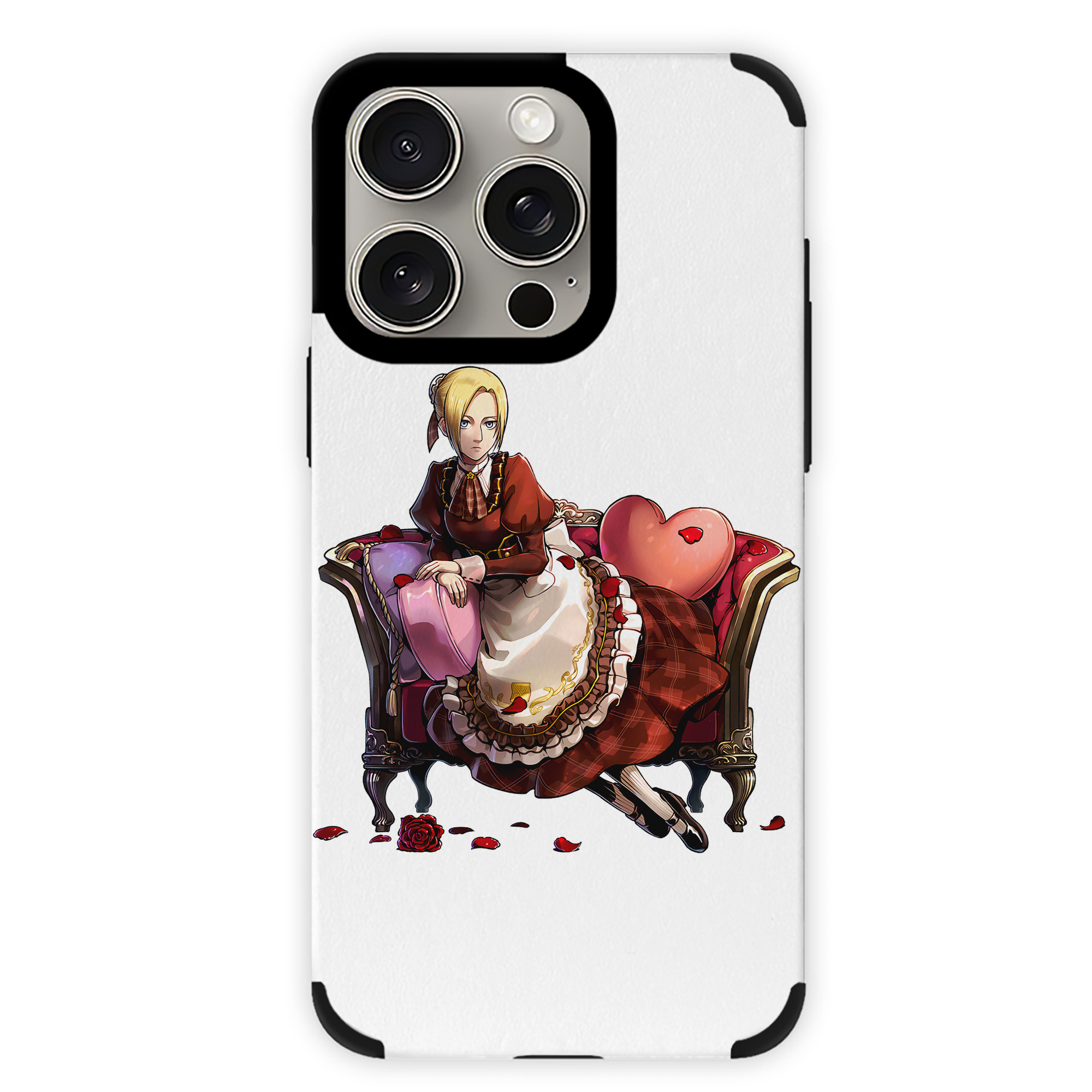 （画像用） 進撃の巨人 アニ・レオンハート Attack on Titan Annie Leonhart 【iPhone15ProMax対応】 PUレザー スマホケース 耐衝撃＆黄変防止