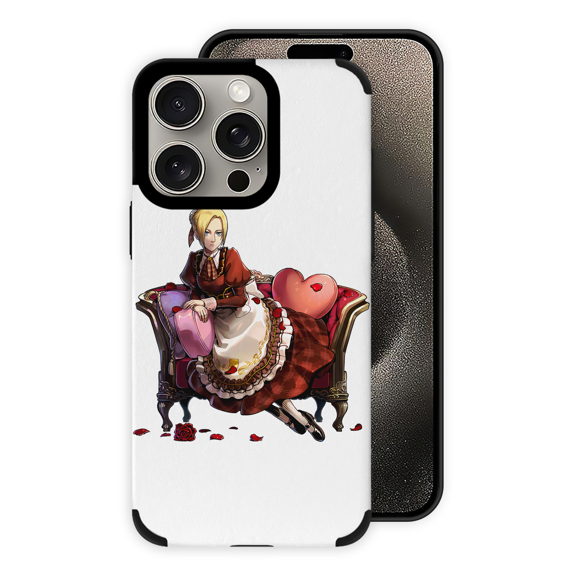 （画像用） 進撃の巨人 アニ・レオンハート Attack on Titan Annie Leonhart 【iPhone15ProMax対応】 PUレザー スマホケース 耐衝撃＆黄変防止