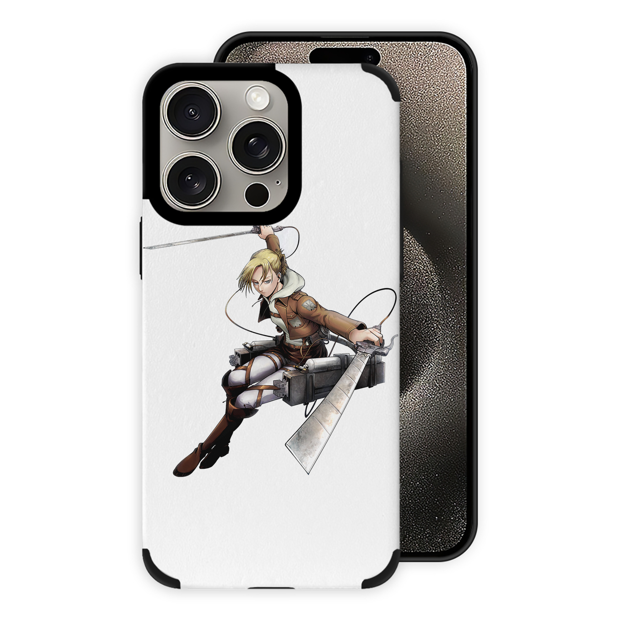 （画像用） 進撃の巨人 アニ・レオンハート Attack on Titan Annie Leonhart 【iPhone15ProMax対応】 PUレザー スマホケース 耐衝撃＆黄変防止