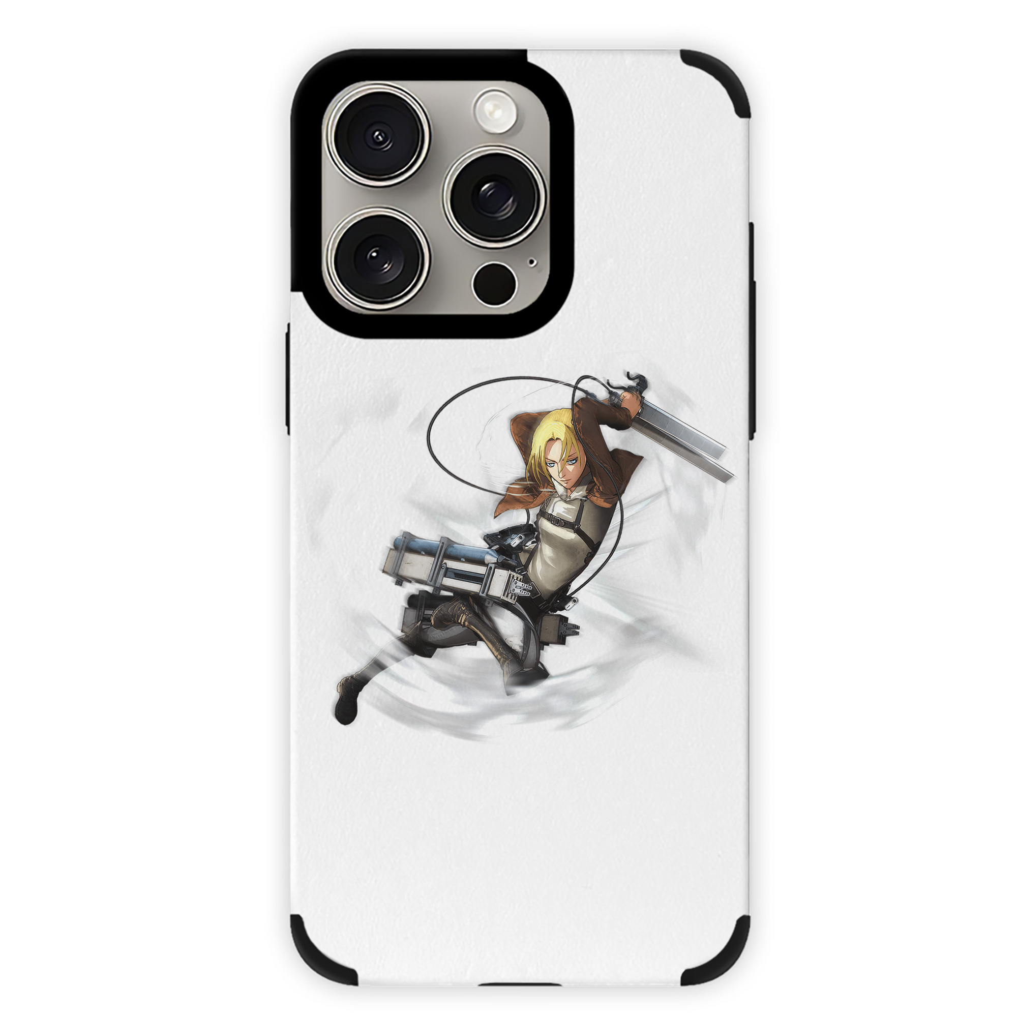 （画像用） 進撃の巨人 アニ・レオンハート Attack on Titan Annie Leonhart 【iPhone15ProMax対応】 PUレザー スマホケース 耐衝撃＆黄変防止
