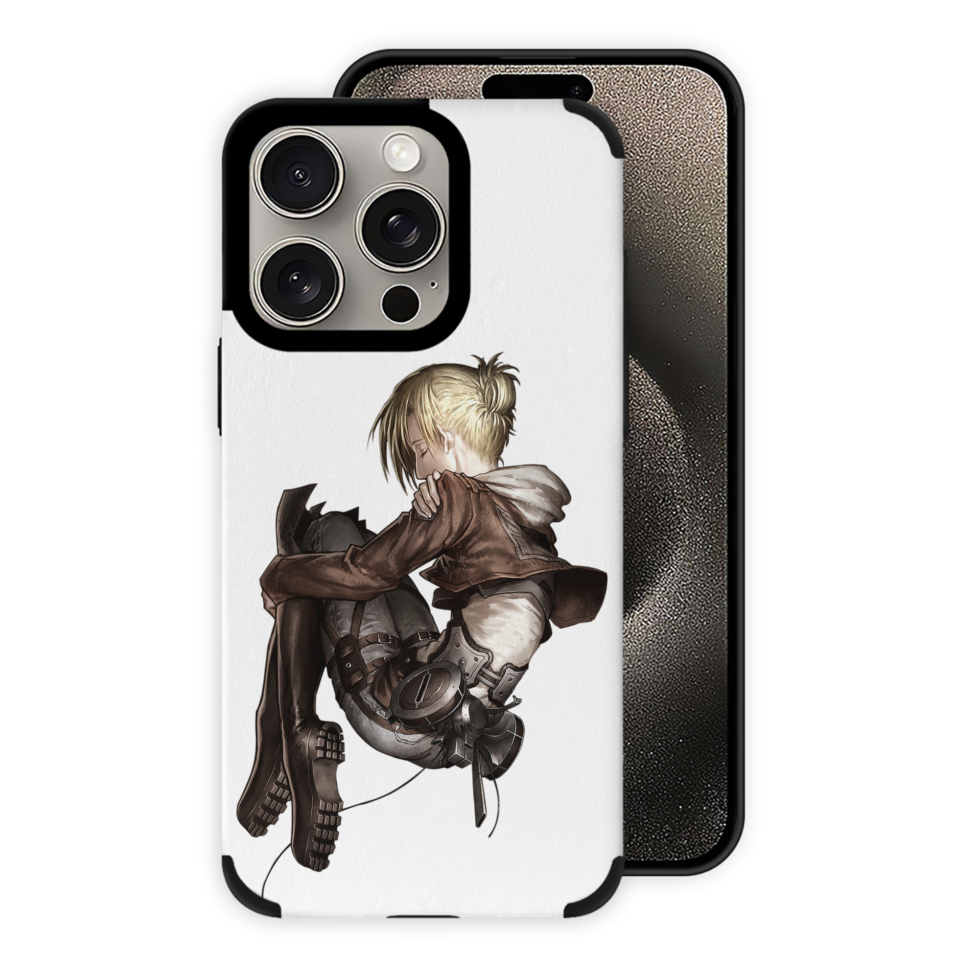 （画像用） 進撃の巨人 アニ・レオンハート Attack on Titan Annie Leonhart 【iPhone15ProMax対応】 PUレザー スマホケース 耐衝撃＆黄変防止