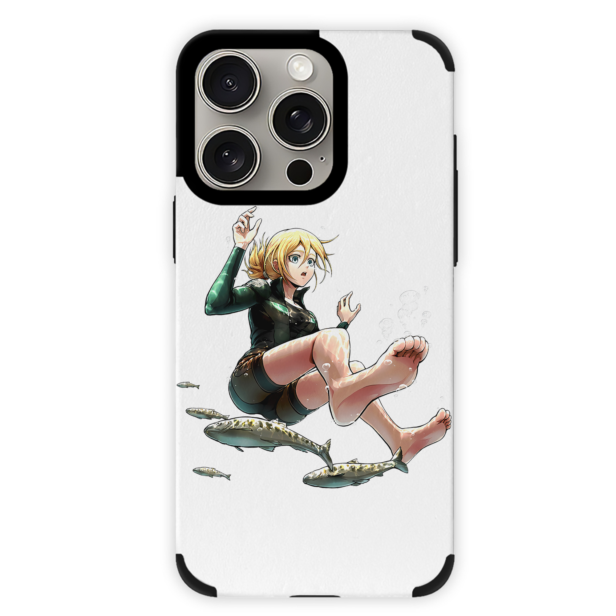 （画像用） 進撃の巨人 クリスタ·レンズ Attack on Titan Christa Lenz 【iPhone15ProMax対応】 PUレザー スマホケース 耐衝撃＆黄変防止