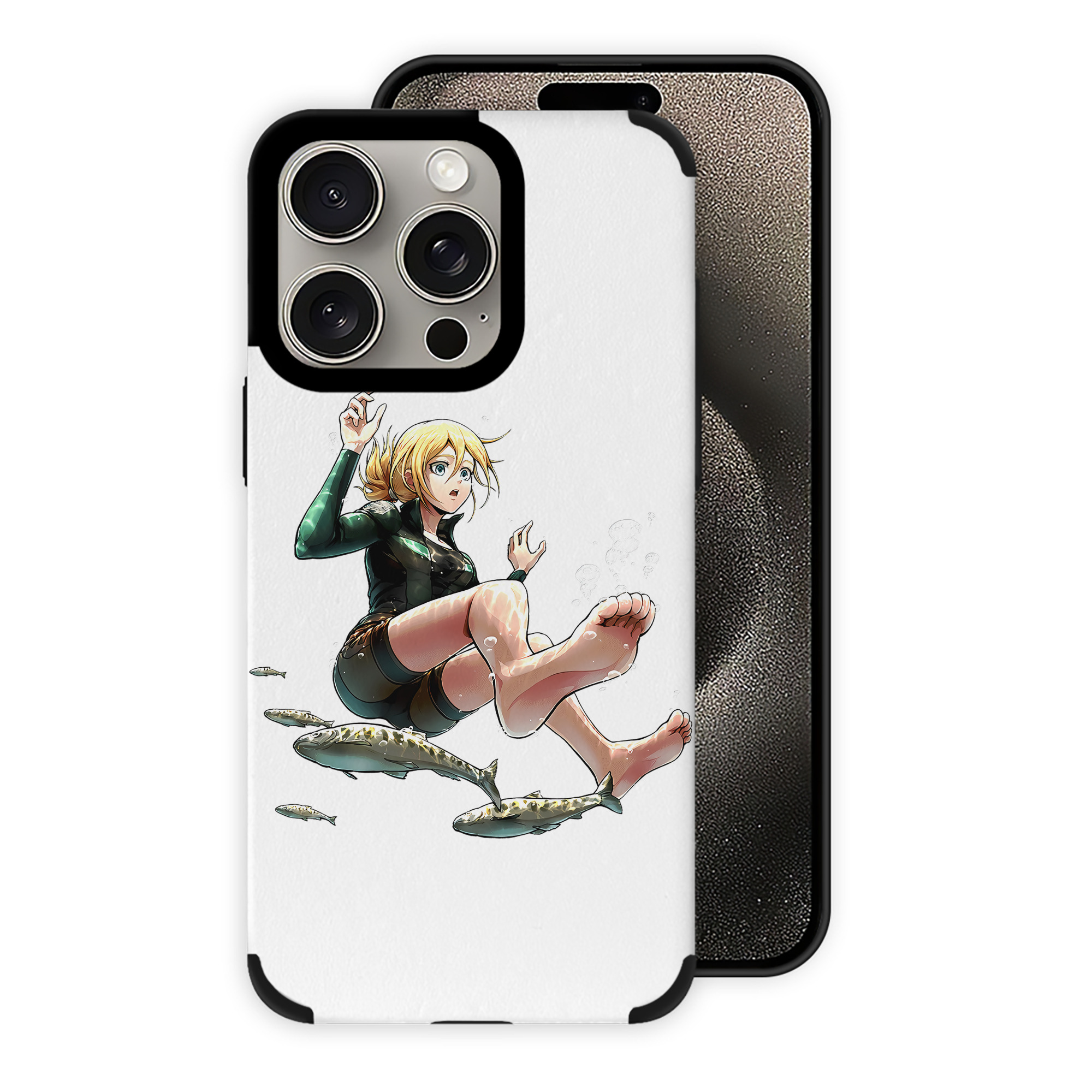 （画像用） 進撃の巨人 クリスタ·レンズ Attack on Titan Christa Lenz 【iPhone15ProMax対応】 PUレザー スマホケース 耐衝撃＆黄変防止