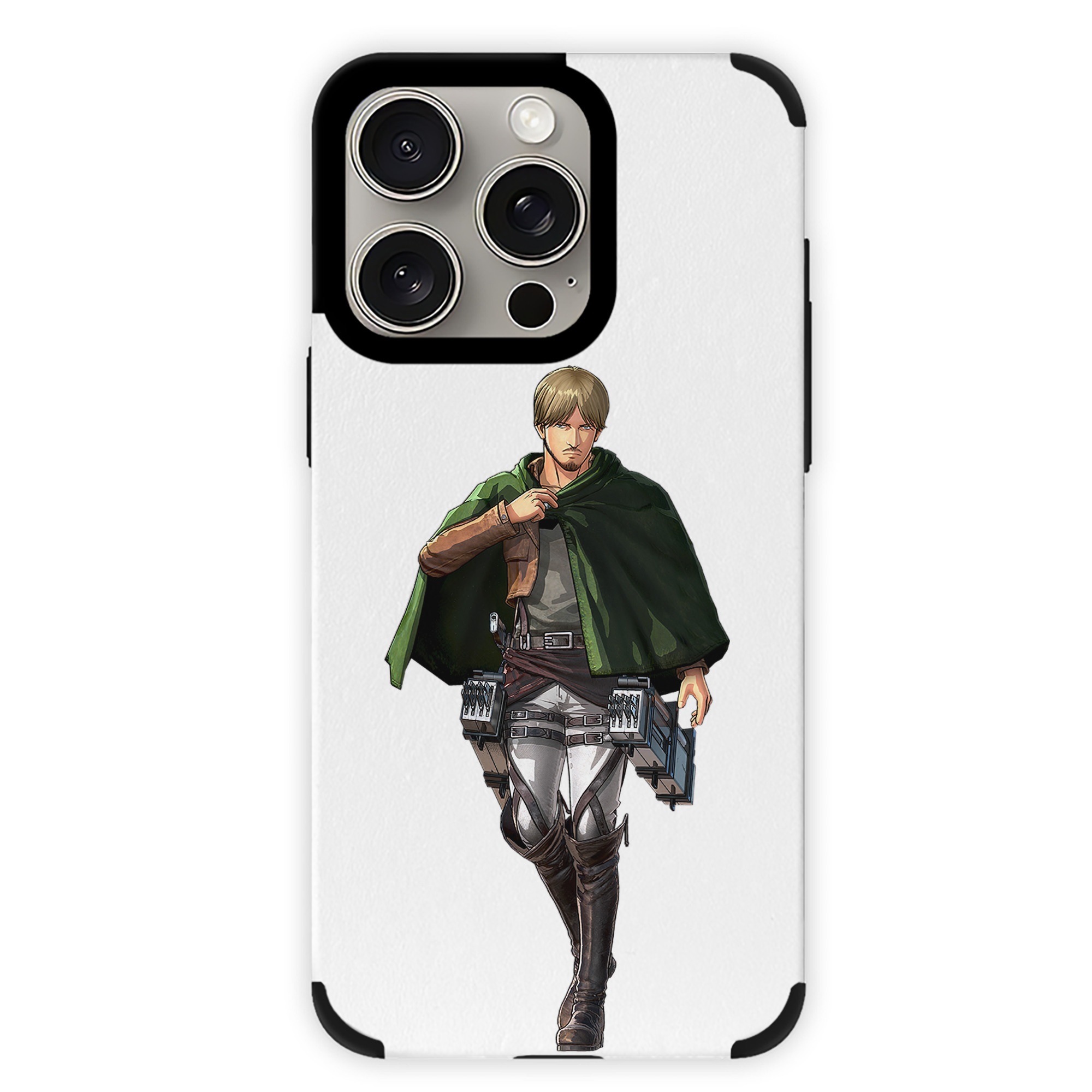 （画像用） 進撃の巨人 ミケ·ザカリアス Attack on Titan Mike Zakarius 【iPhone15ProMax対応】 PUレザー スマホケース 耐衝撃＆黄変防止