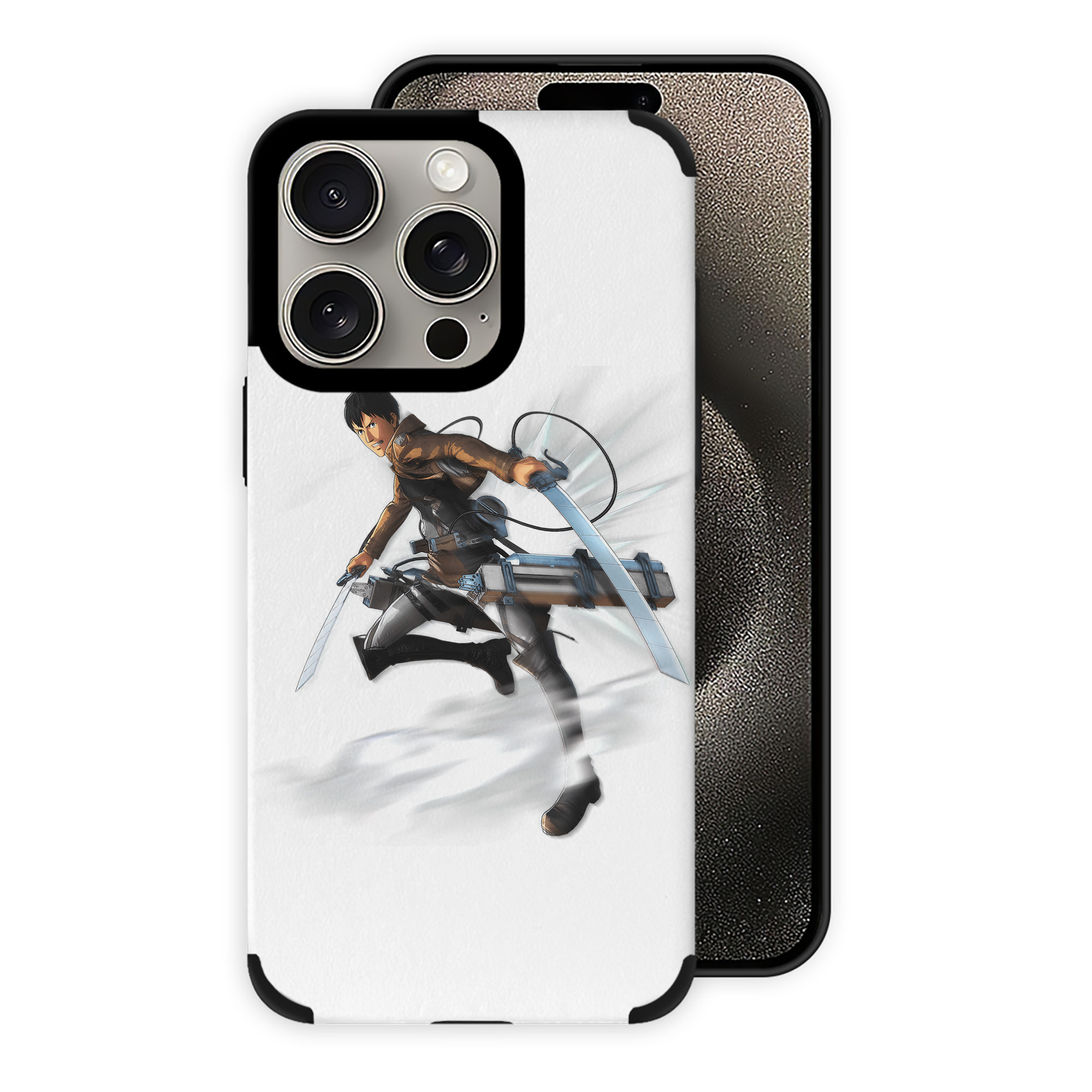 （画像用） 進撃の巨人 ベルトルト・フーバー Attack on Titan Bertholdt Hoover 【iPhone15ProMax対応】 PUレザー スマホケース 耐衝撃＆黄変防止