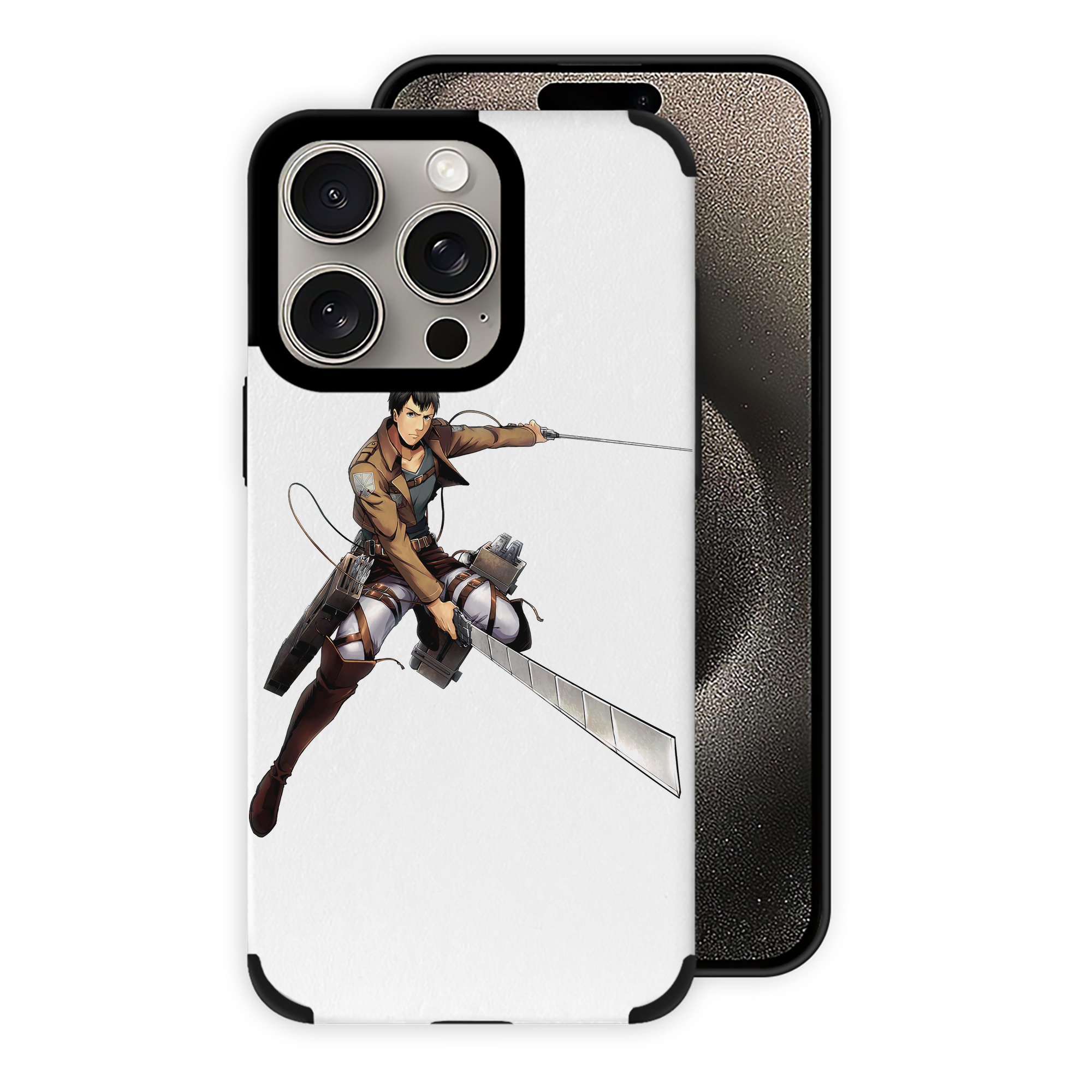 （画像用） 進撃の巨人 ベルトルト・フーバー Attack on Titan Bertholdt Hoover 【iPhone15ProMax対応】 PUレザー スマホケース 耐衝撃＆黄変防止