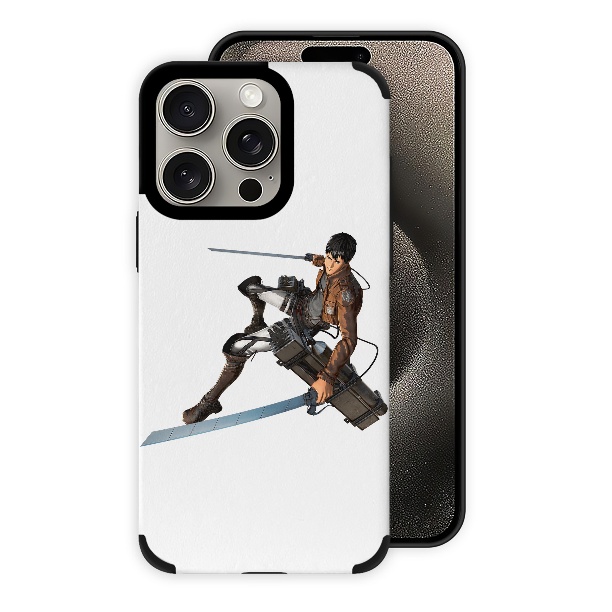 （画像用） 進撃の巨人 ベルトルト・フーバー Attack on Titan Bertholdt Hoover 【iPhone15ProMax対応】 PUレザー スマホケース 耐衝撃＆黄変防止
