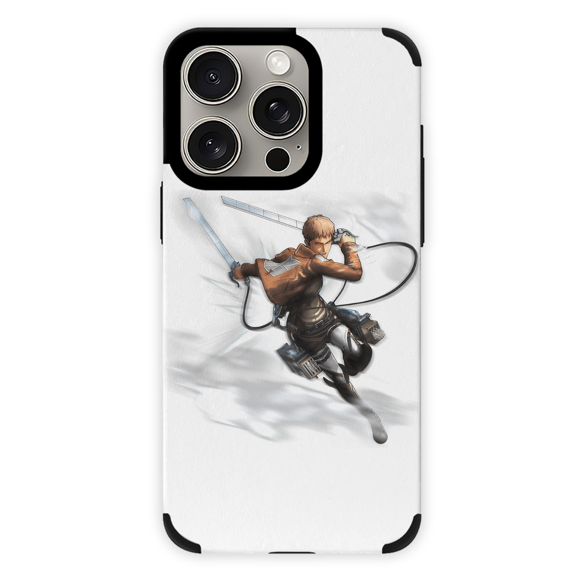 （画像用） 進撃の巨人 ジャン・キルシュタイン Attack on Titan Jean Kirstein 【iPhone15ProMax対応】 PUレザー スマホケース 耐衝撃＆黄変防止
