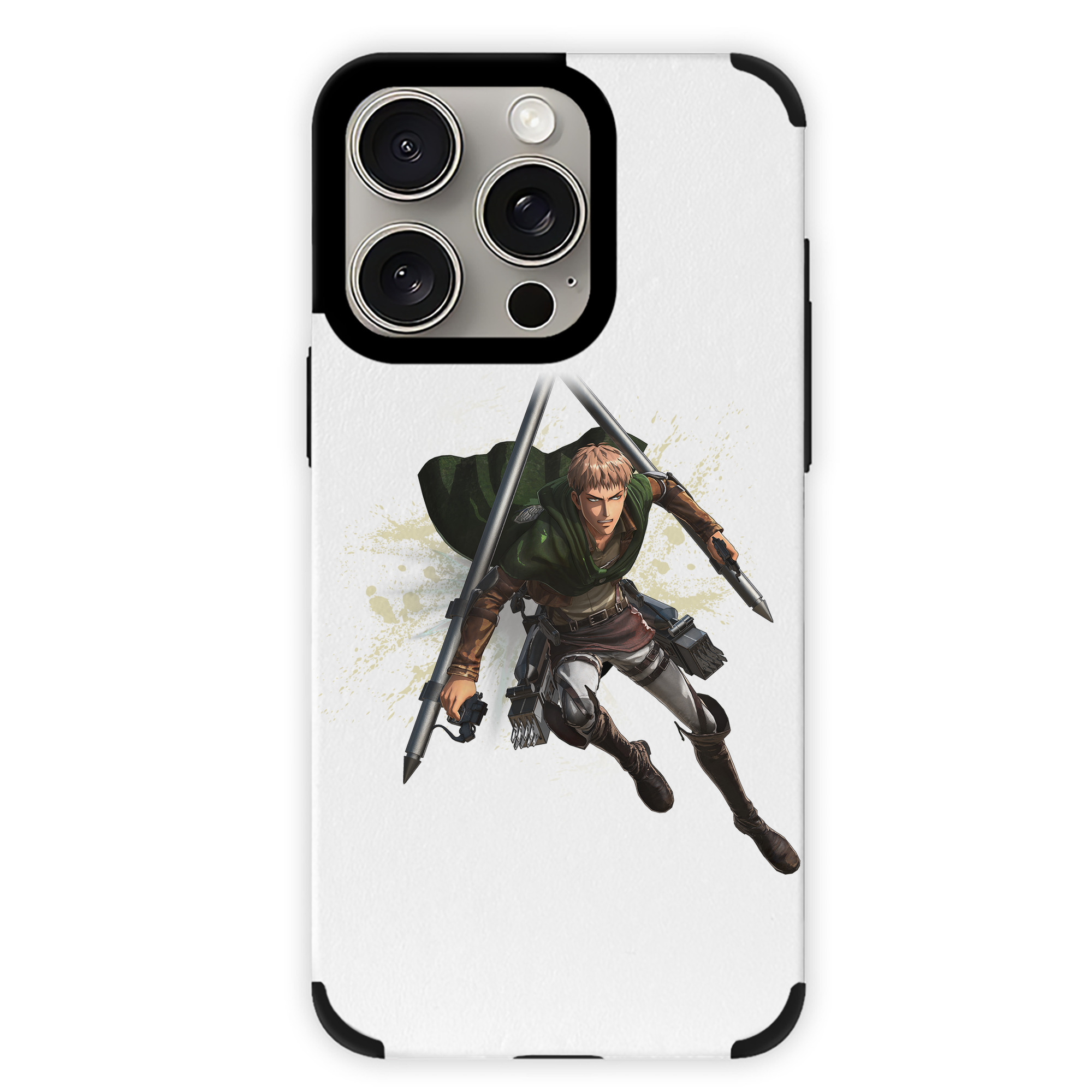 （画像用） 進撃の巨人 ジャン・キルシュタイン Attack on Titan Jean Kirstein 【iPhone15ProMax対応】 PUレザー スマホケース 耐衝撃＆黄変防止