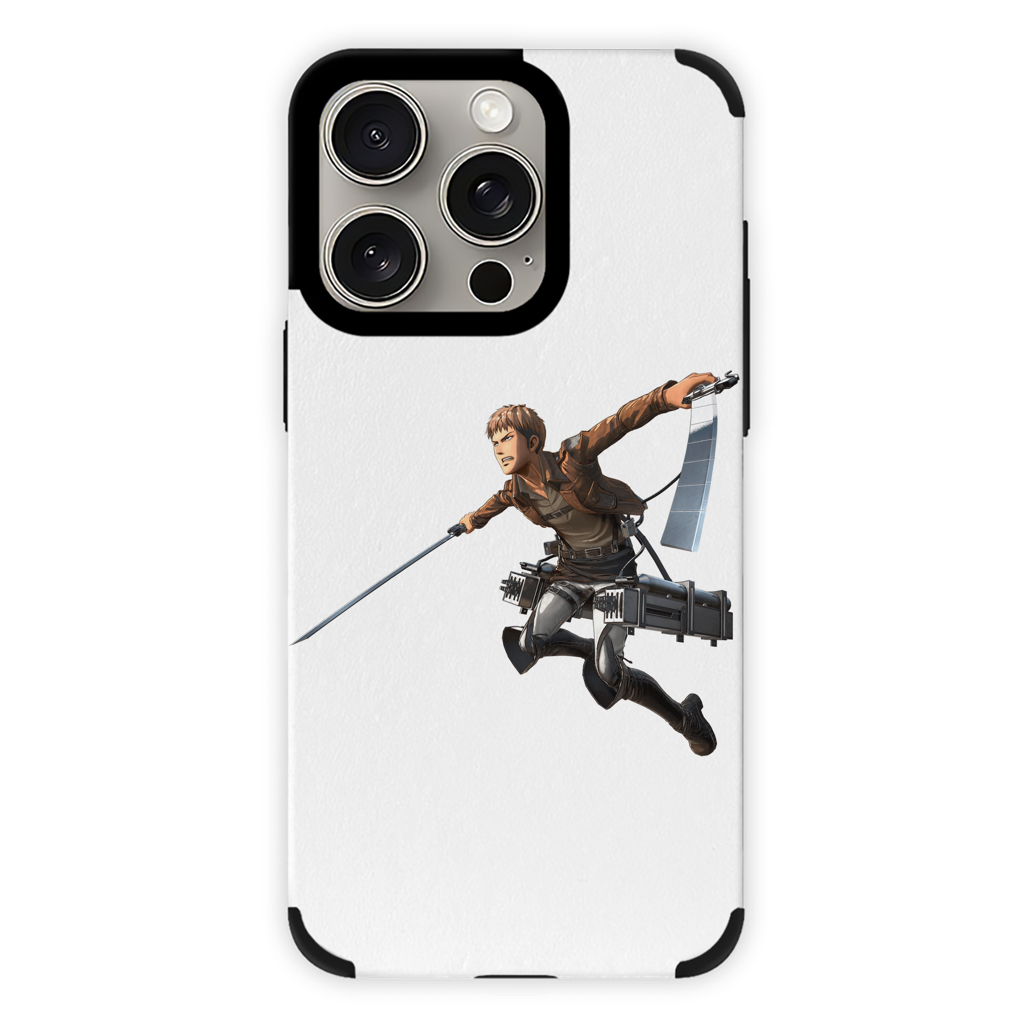 （画像用） 進撃の巨人 ジャン・キルシュタイン Attack on Titan Jean Kirstein 【iPhone15ProMax対応】 PUレザー スマホケース 耐衝撃＆黄変防止