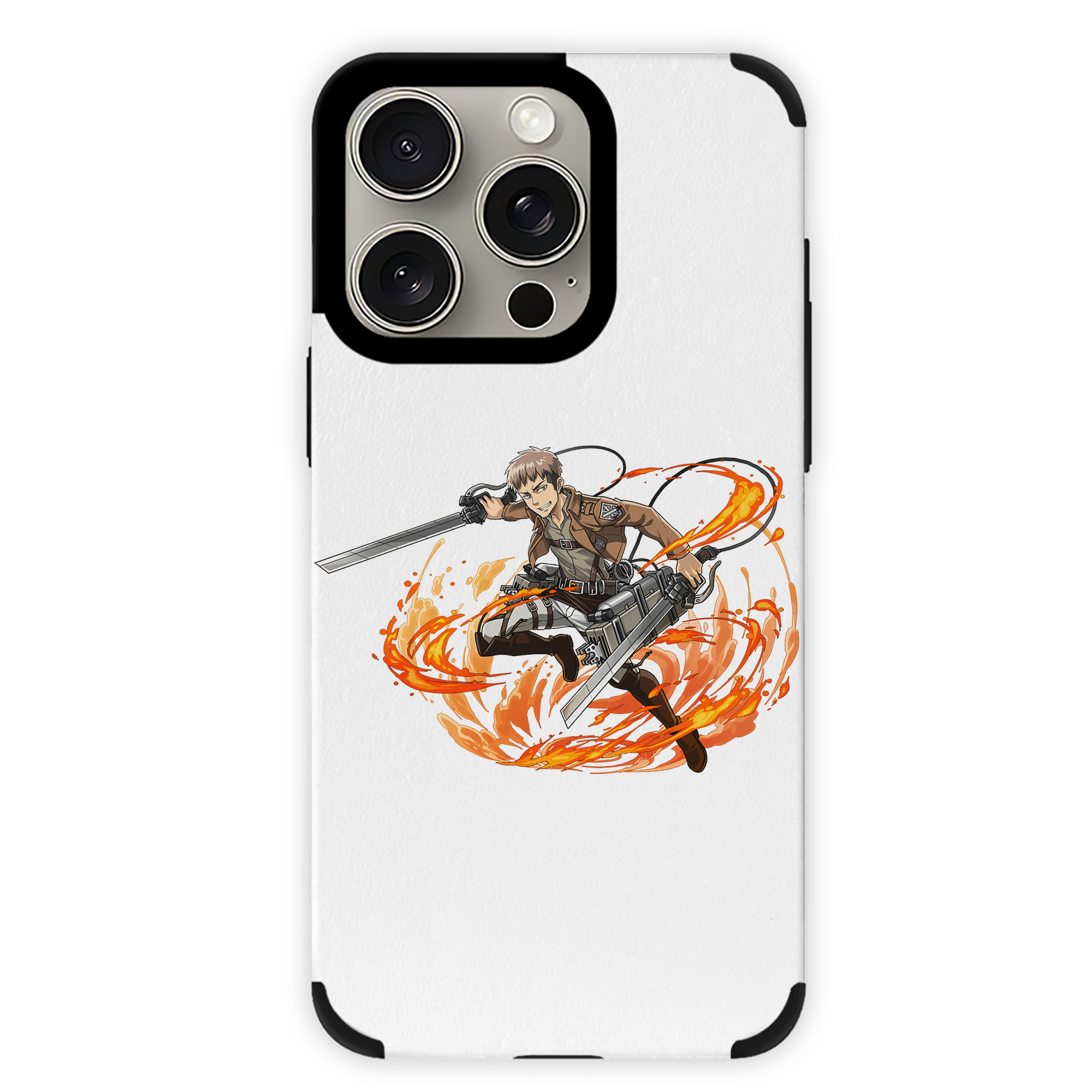 （画像用） 進撃の巨人 ジャン・キルシュタイン Attack on Titan Jean Kirstein 【iPhone15ProMax対応】 PUレザー スマホケース 耐衝撃＆黄変防止