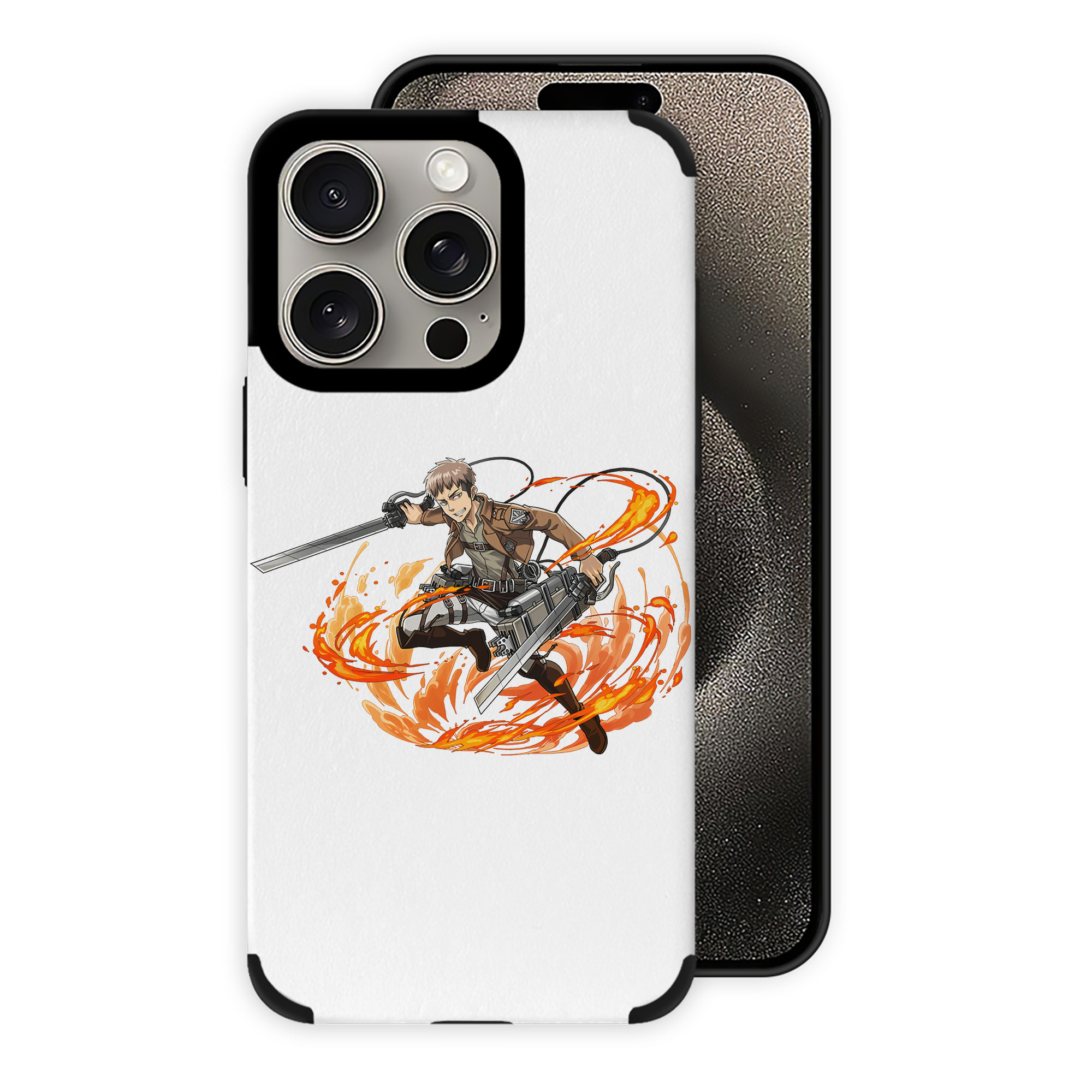 （画像用） 進撃の巨人 ジャン・キルシュタイン Attack on Titan Jean Kirstein 【iPhone15ProMax対応】 PUレザー スマホケース 耐衝撃＆黄変防止