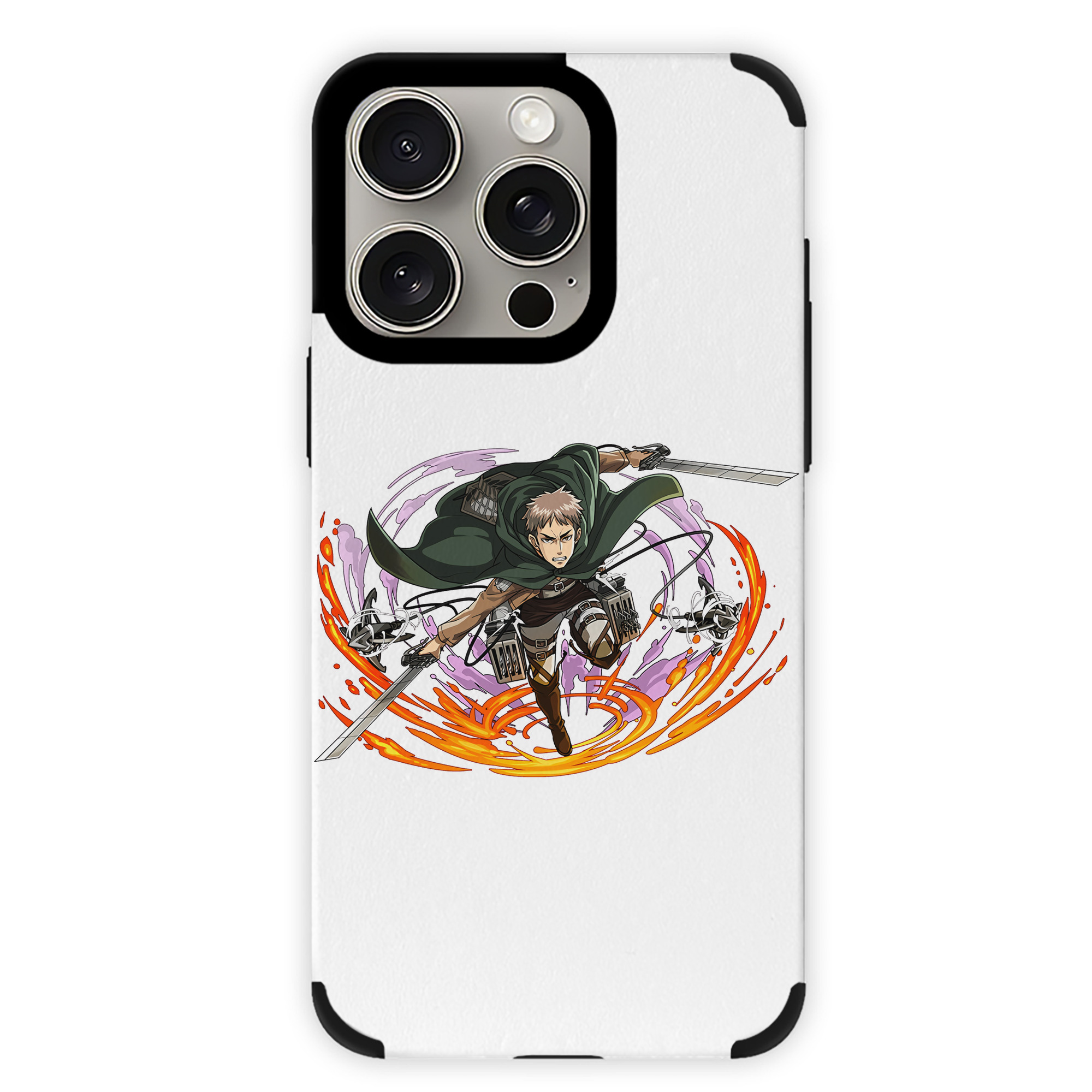 （画像用） 進撃の巨人 ジャン・キルシュタイン Attack on Titan Jean Kirstein 【iPhone15ProMax対応】 PUレザー スマホケース 耐衝撃＆黄変防止