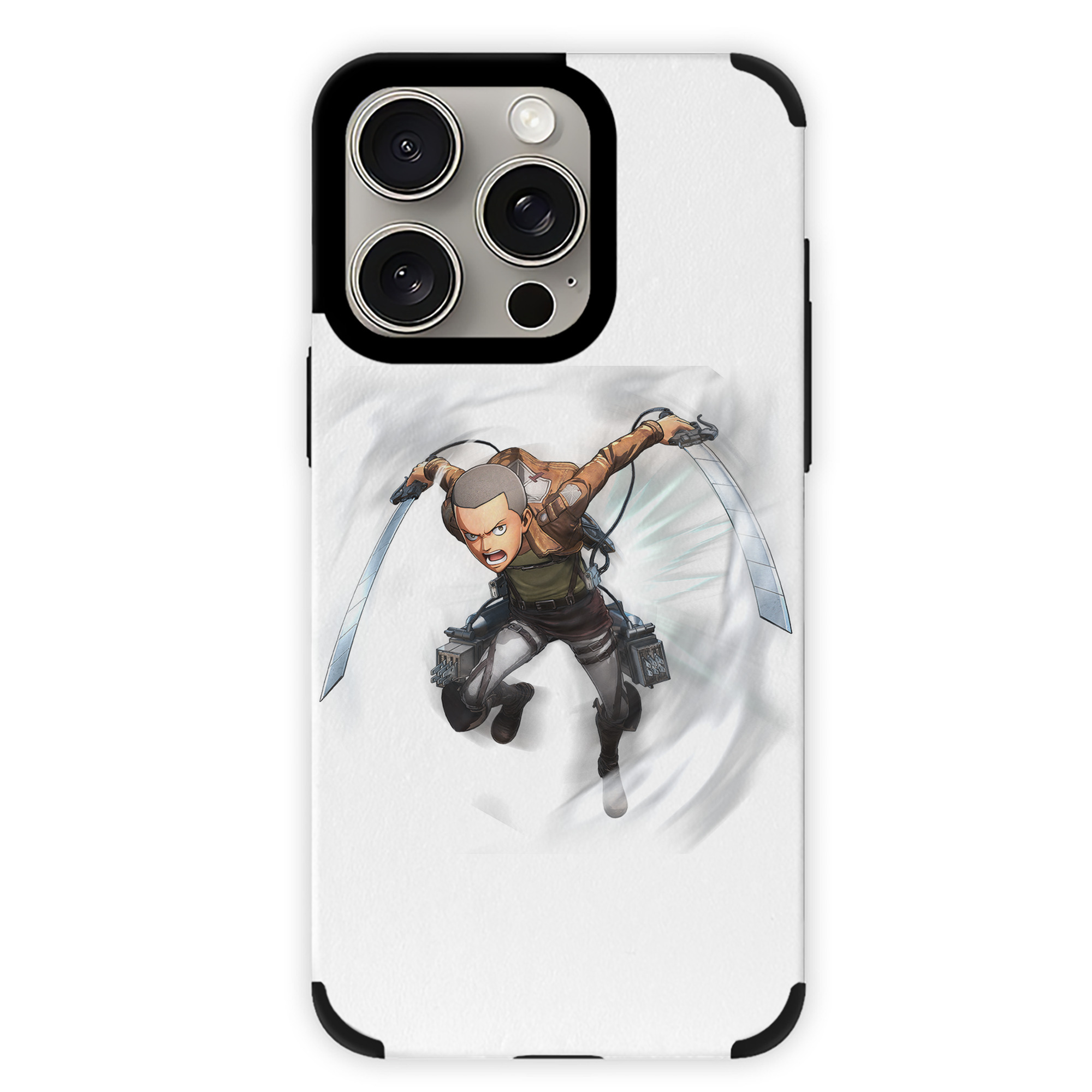 （画像用） 進撃の巨人 コニー·スプリンガー Attack on Titan Connie Springer 【iPhone15ProMax対応】 PUレザー スマホケース 耐衝撃＆黄変防止
