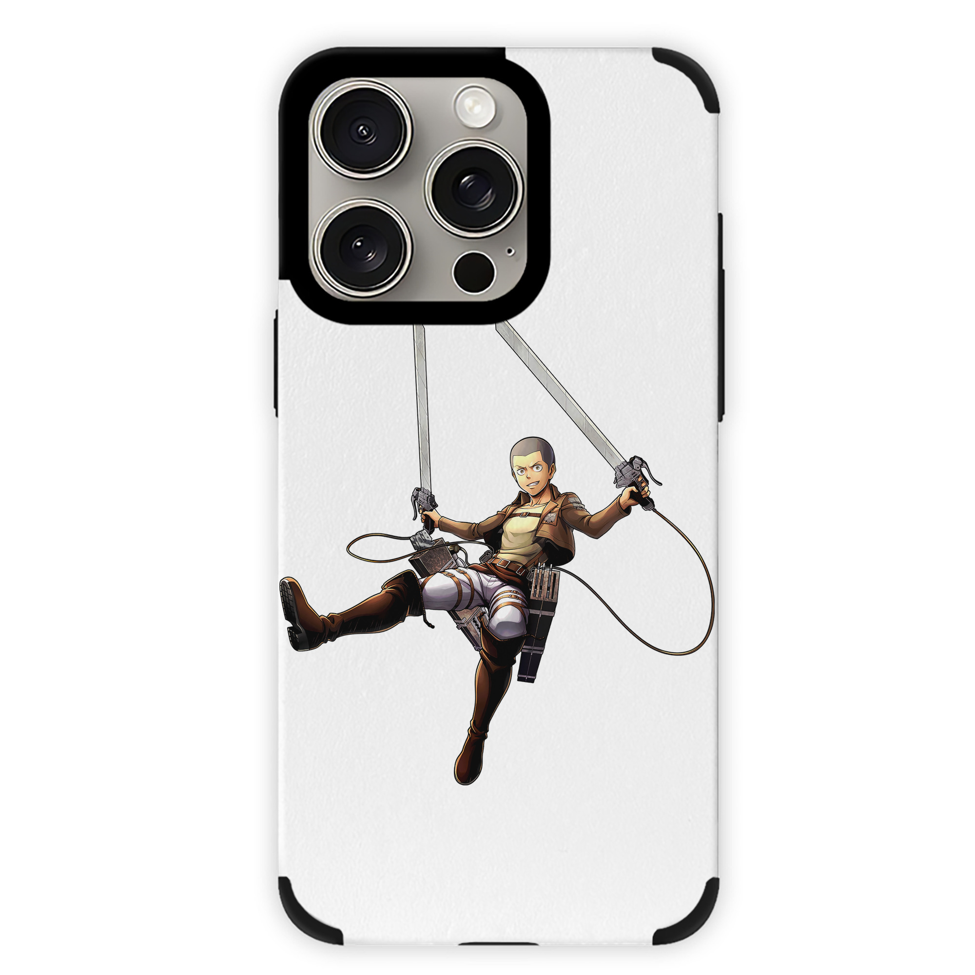 （画像用） 進撃の巨人 コニー·スプリンガー Attack on Titan Connie Springer 【iPhone15ProMax対応】 PUレザー スマホケース 耐衝撃＆黄変防止