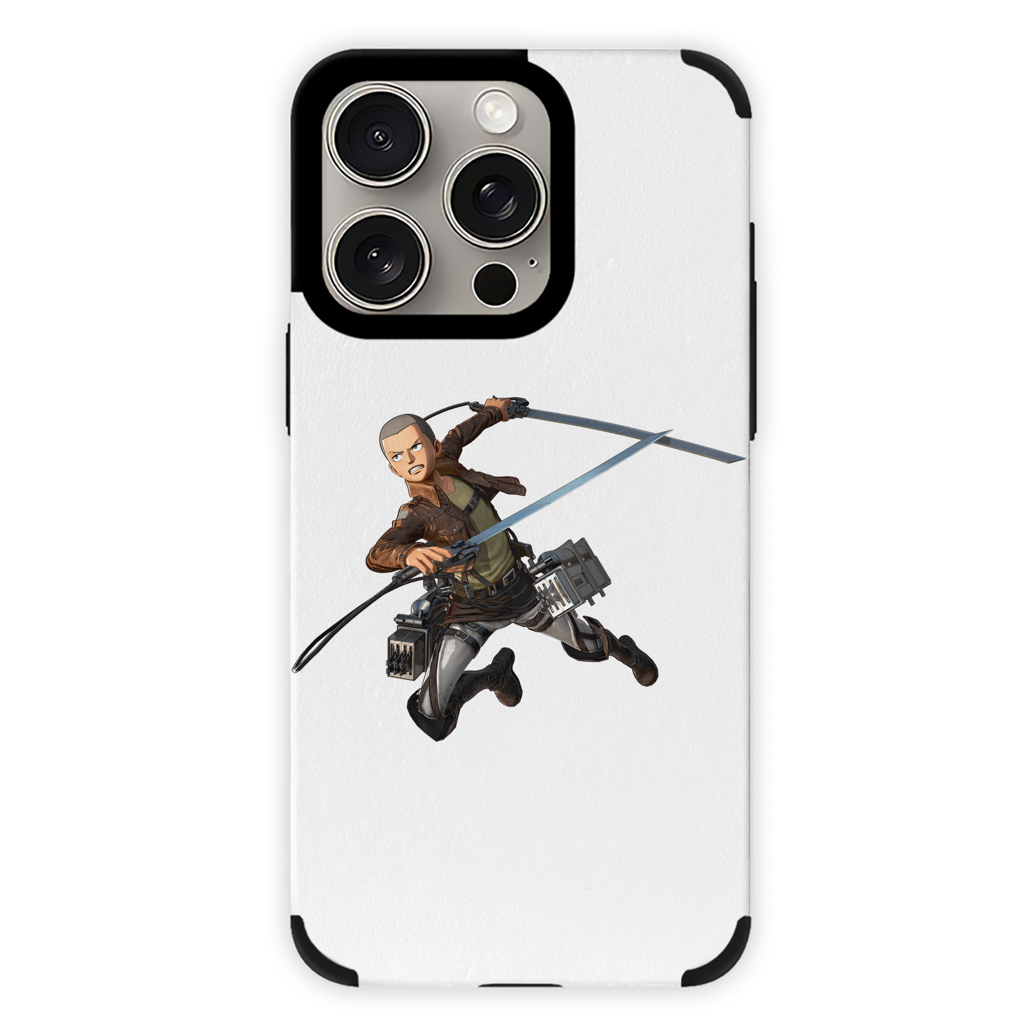 （画像用） 進撃の巨人 コニー·スプリンガー Attack on Titan Connie Springer 【iPhone15ProMax対応】 PUレザー スマホケース 耐衝撃＆黄変防止