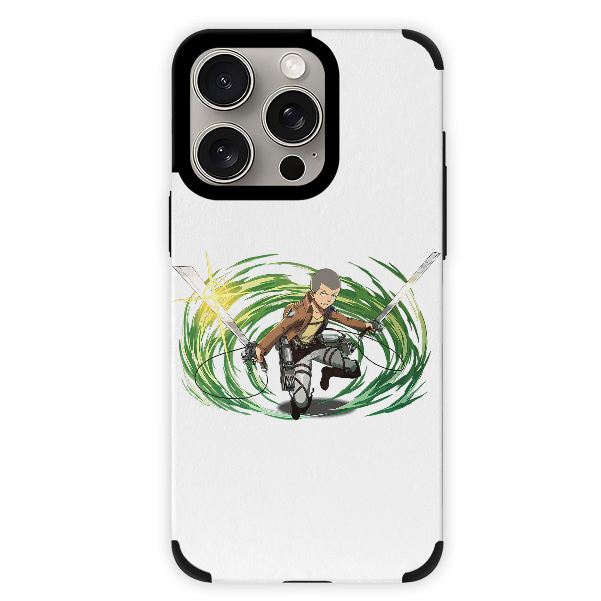 （画像用） 進撃の巨人 コニー·スプリンガー Attack on Titan Connie Springer 【iPhone15ProMax対応】 PUレザー スマホケース 耐衝撃＆黄変防止
