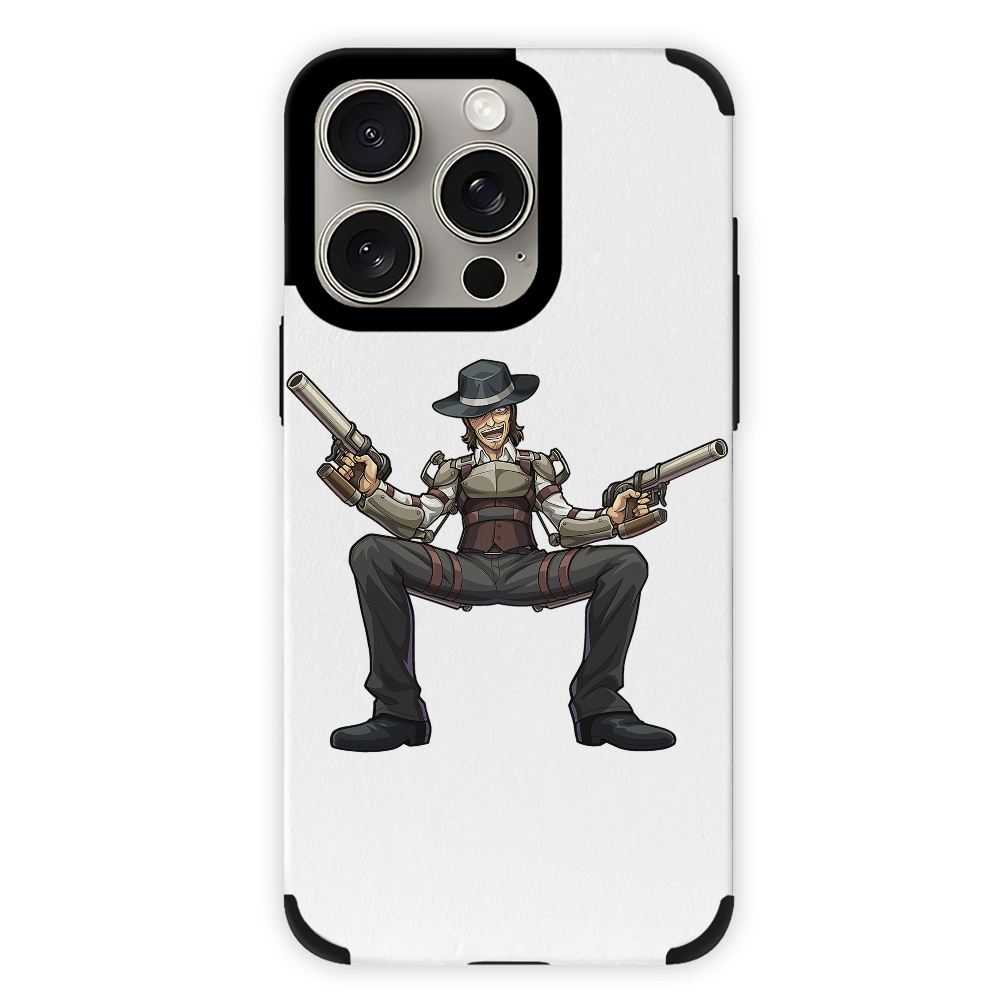 （画像用） 進撃の巨人 ケニー·アッカーマン Attack on Titan Kenny Ackerman 【iPhone15ProMax対応】 PUレザー スマホケース 耐衝撃＆黄変防止