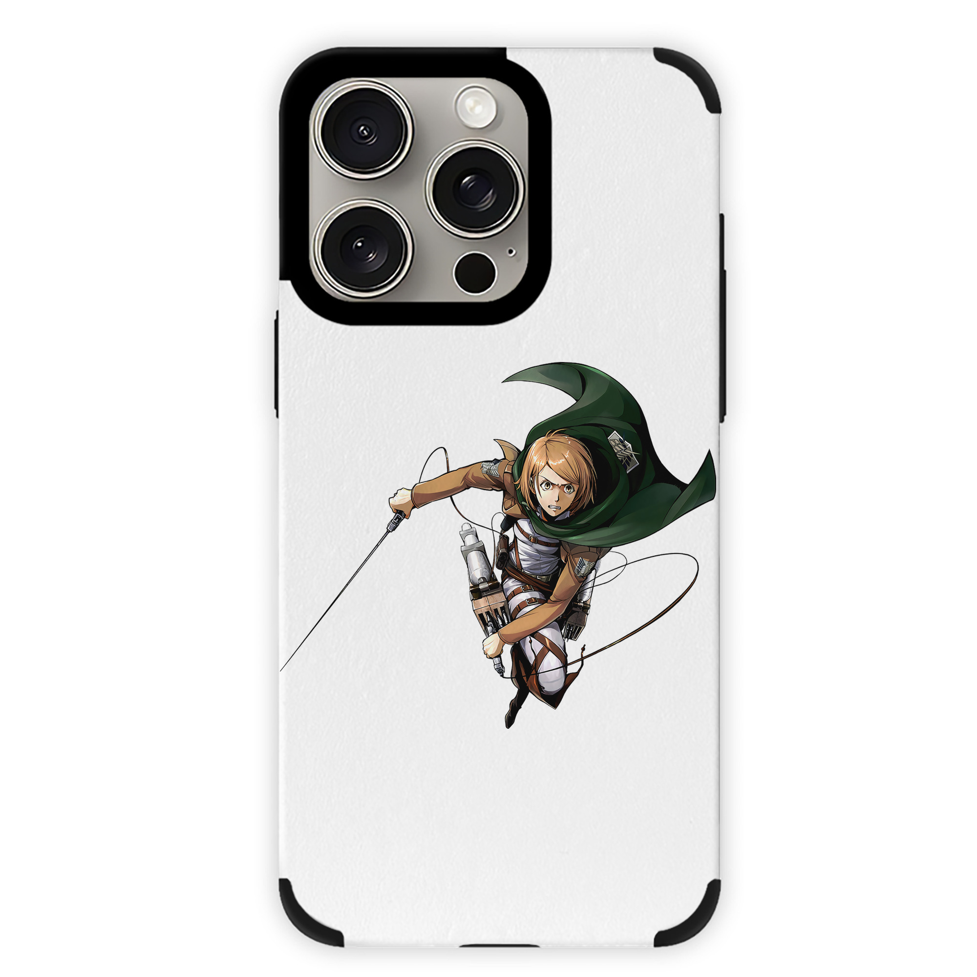 （画像用） 進撃の巨人 ペトラ·ラル Attack on Titan Petra Rall 【iPhone15ProMax対応】 PUレザー スマホケース 耐衝撃＆黄変防止