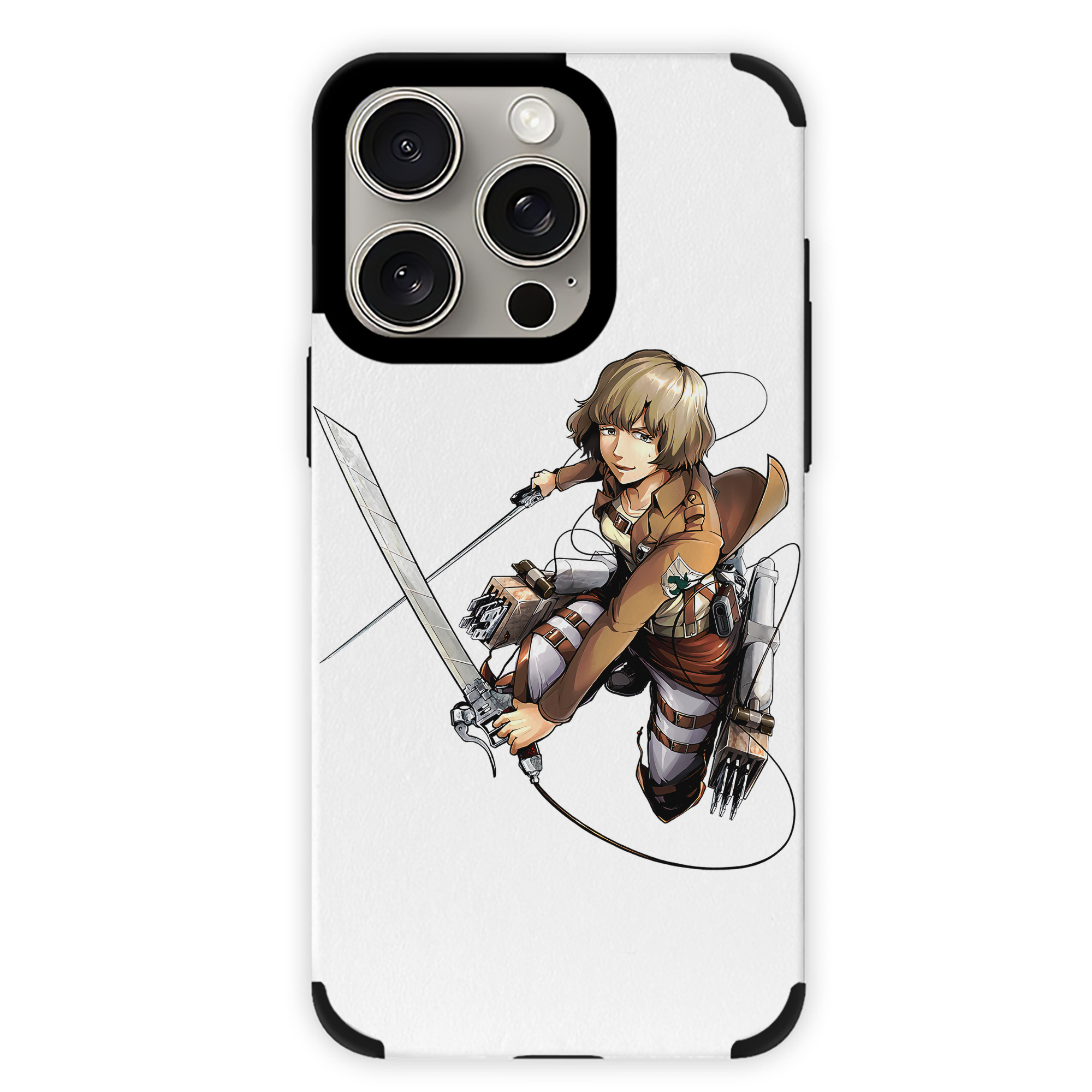 （画像用） 進撃の巨人 ヒツチ Attack on Titan Hitch 【iPhone15ProMax対応】 PUレザー スマホケース 耐衝撃＆黄変防止
