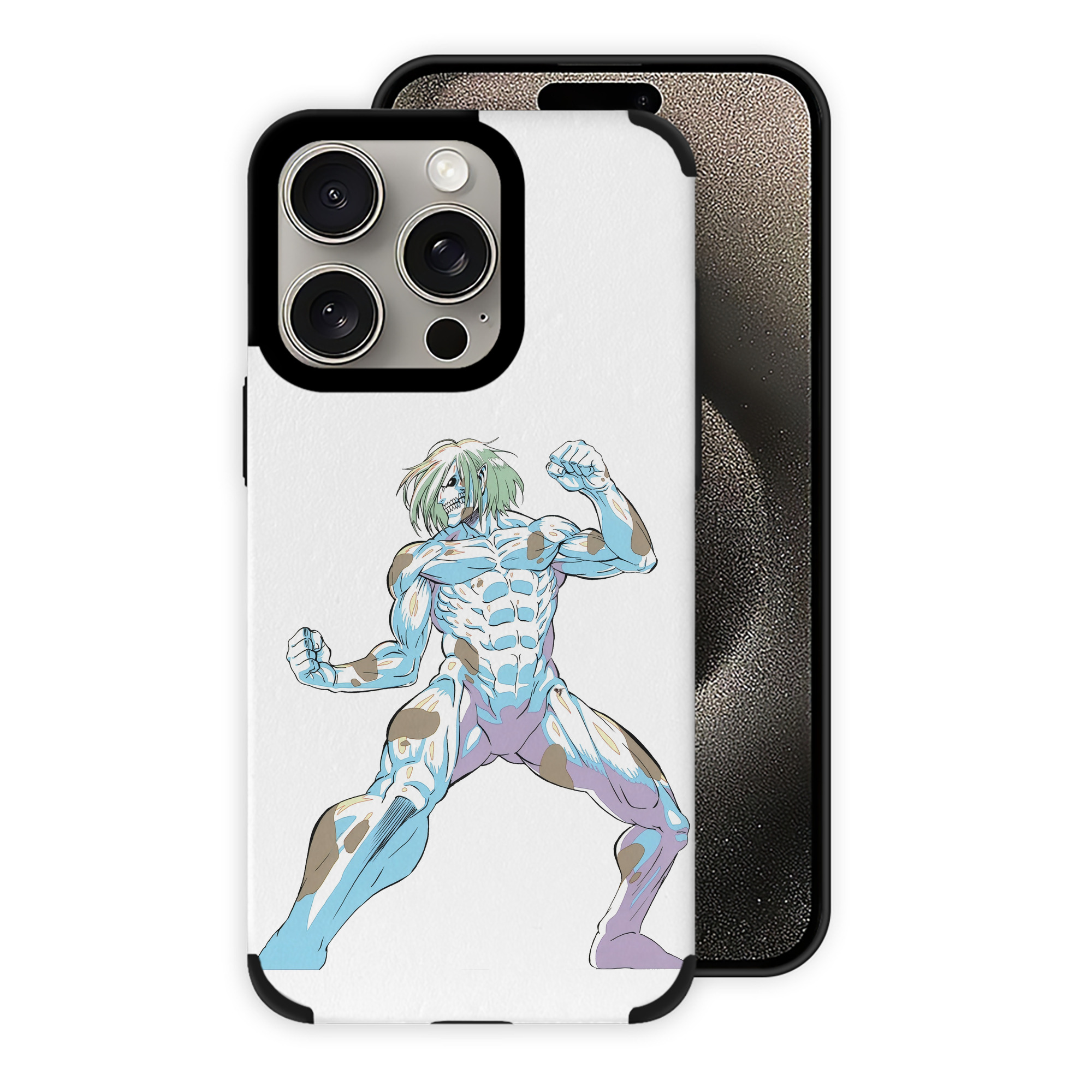 （画像用） 進撃の巨人 Attack on Titan 【iPhone15ProMax対応】 PUレザー スマホケース 耐衝撃＆黄変防止