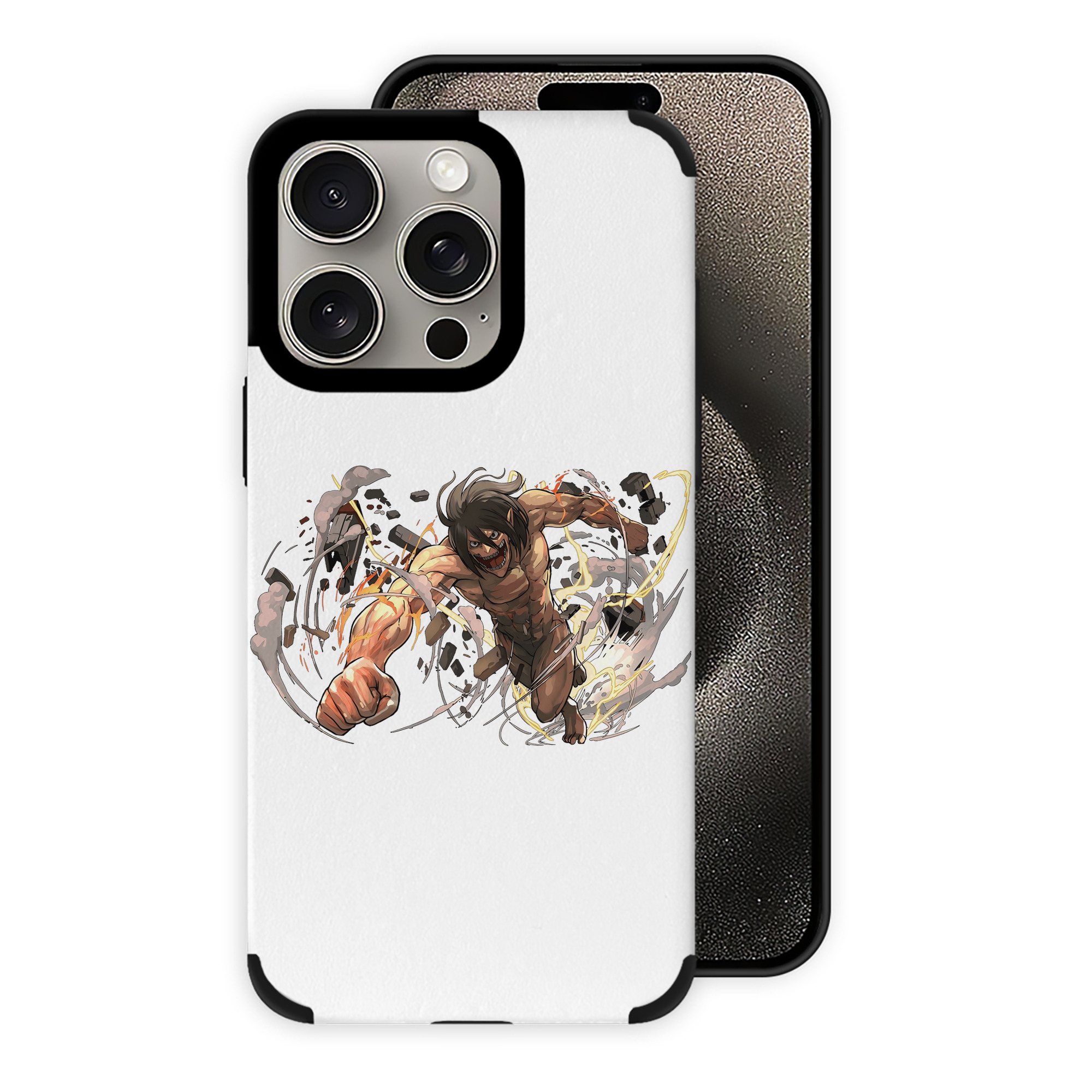 （画像用） 進撃の巨人 Attack on Titan 【iPhone15ProMax対応】 PUレザー スマホケース 耐衝撃＆黄変防止