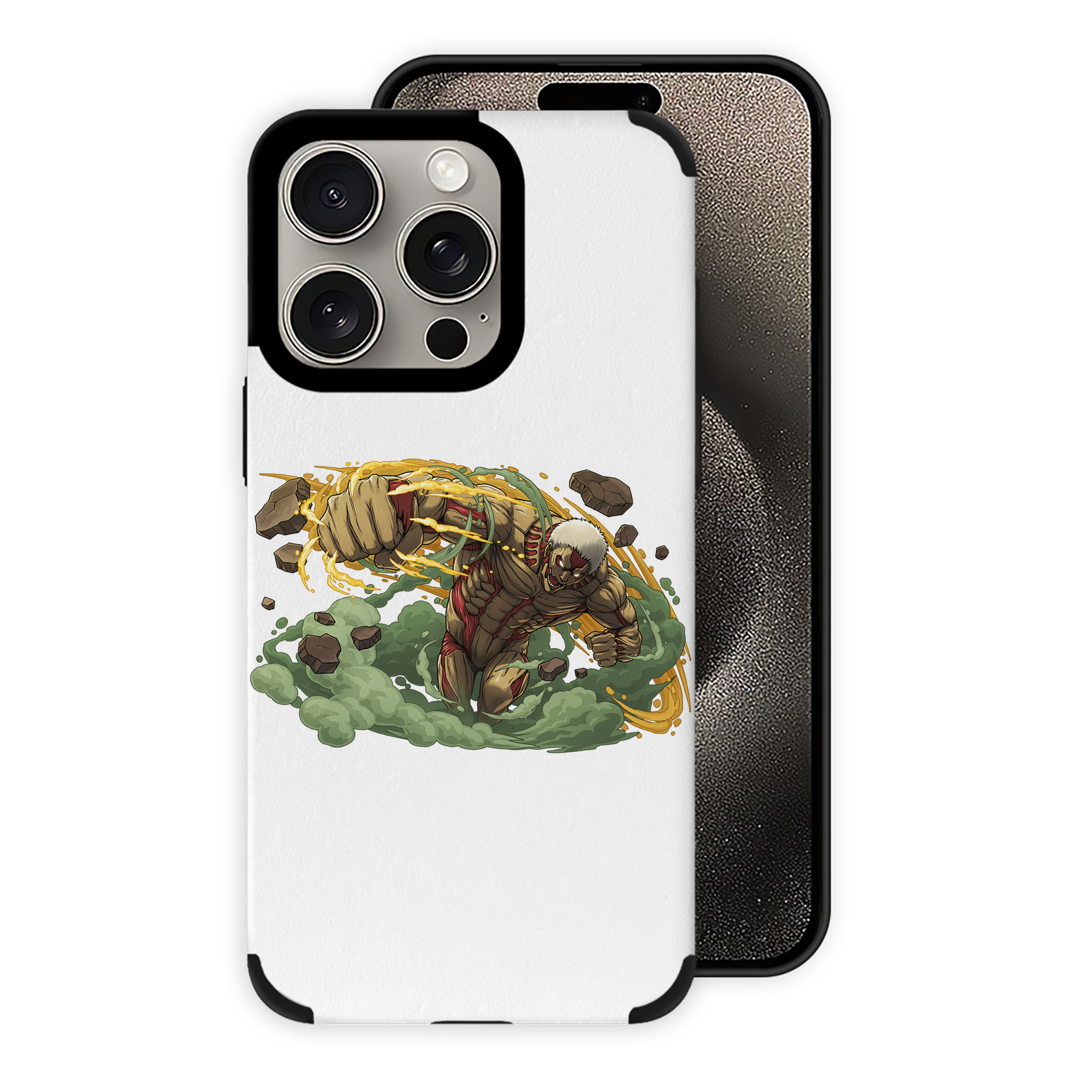 （画像用） 進撃の巨人 Attack on Titan 【iPhone15ProMax対応】 PUレザー スマホケース 耐衝撃＆黄変防止