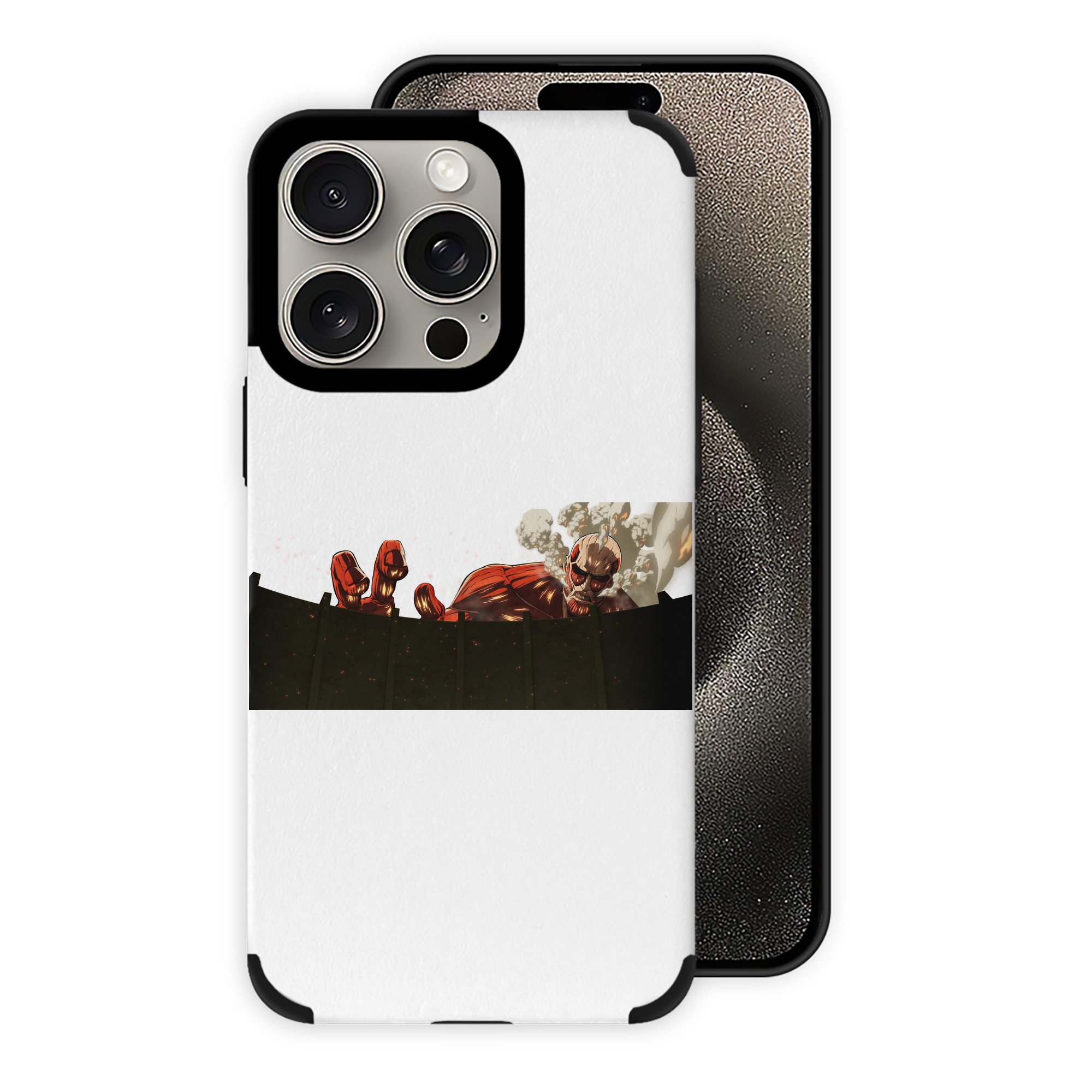 （画像用） 進撃の巨人 Attack on Titan 【iPhone15ProMax対応】 PUレザー スマホケース 耐衝撃＆黄変防止
