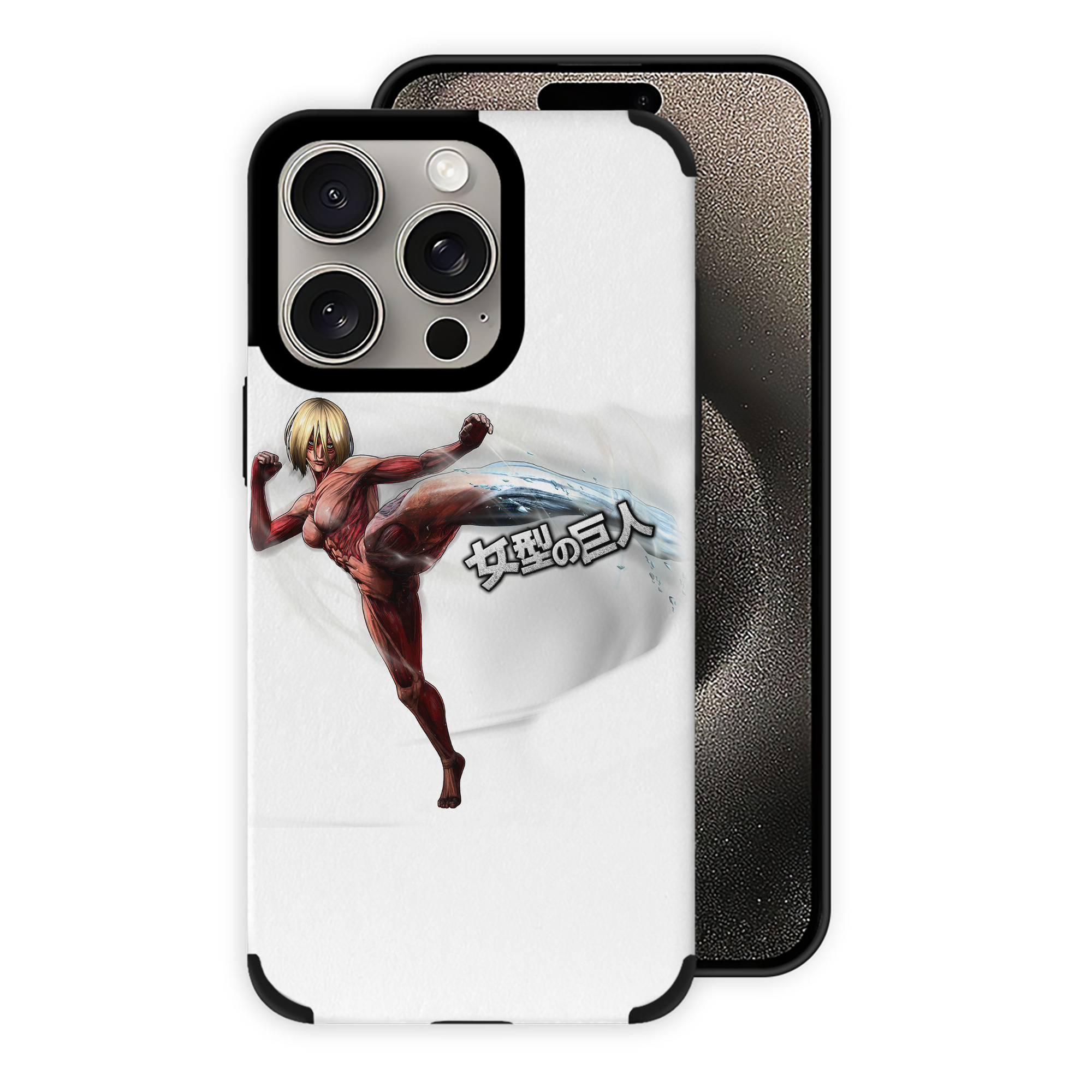 （画像用） 進撃の巨人 Attack on Titan 【iPhone15ProMax対応】 PUレザー スマホケース 耐衝撃＆黄変防止