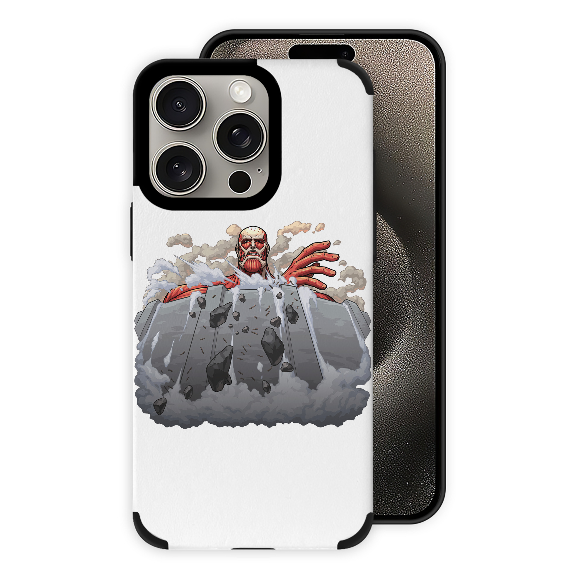（画像用） 進撃の巨人 Attack on Titan 【iPhone15ProMax対応】 PUレザー スマホケース 耐衝撃＆黄変防止