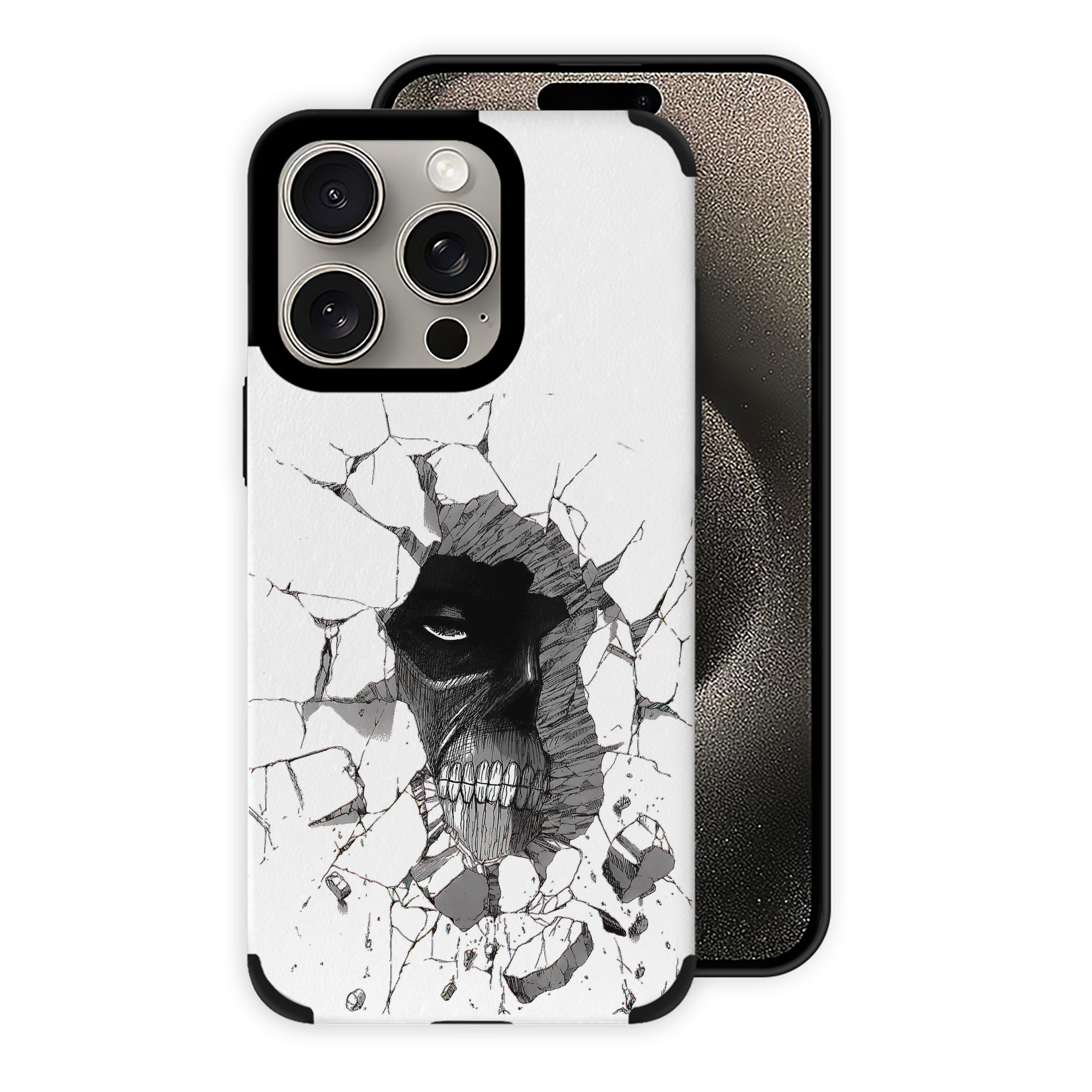 （画像用） 進撃の巨人 Attack on Titan 【iPhone15ProMax対応】 PUレザー スマホケース 耐衝撃＆黄変防止