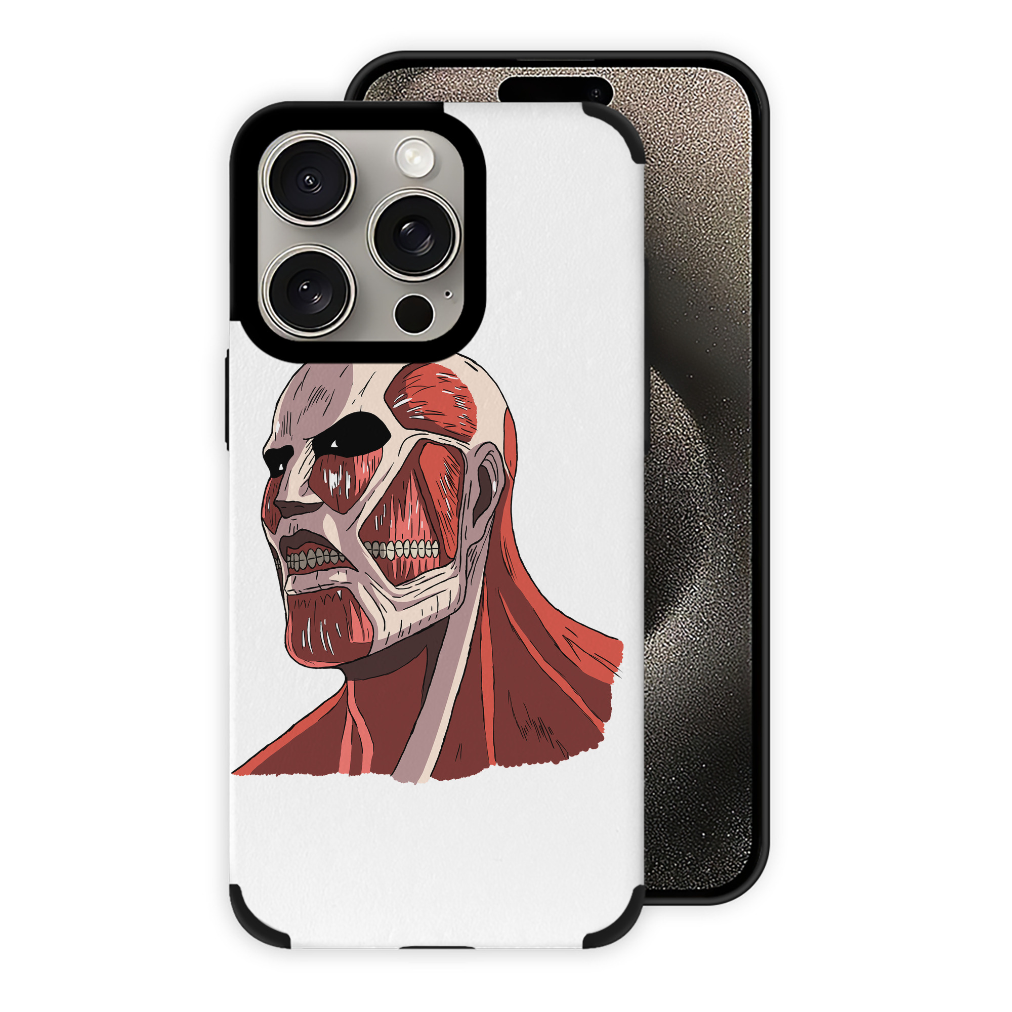 （画像用） 進撃の巨人 Attack on Titan 【iPhone15ProMax対応】 PUレザー スマホケース 耐衝撃＆黄変防止