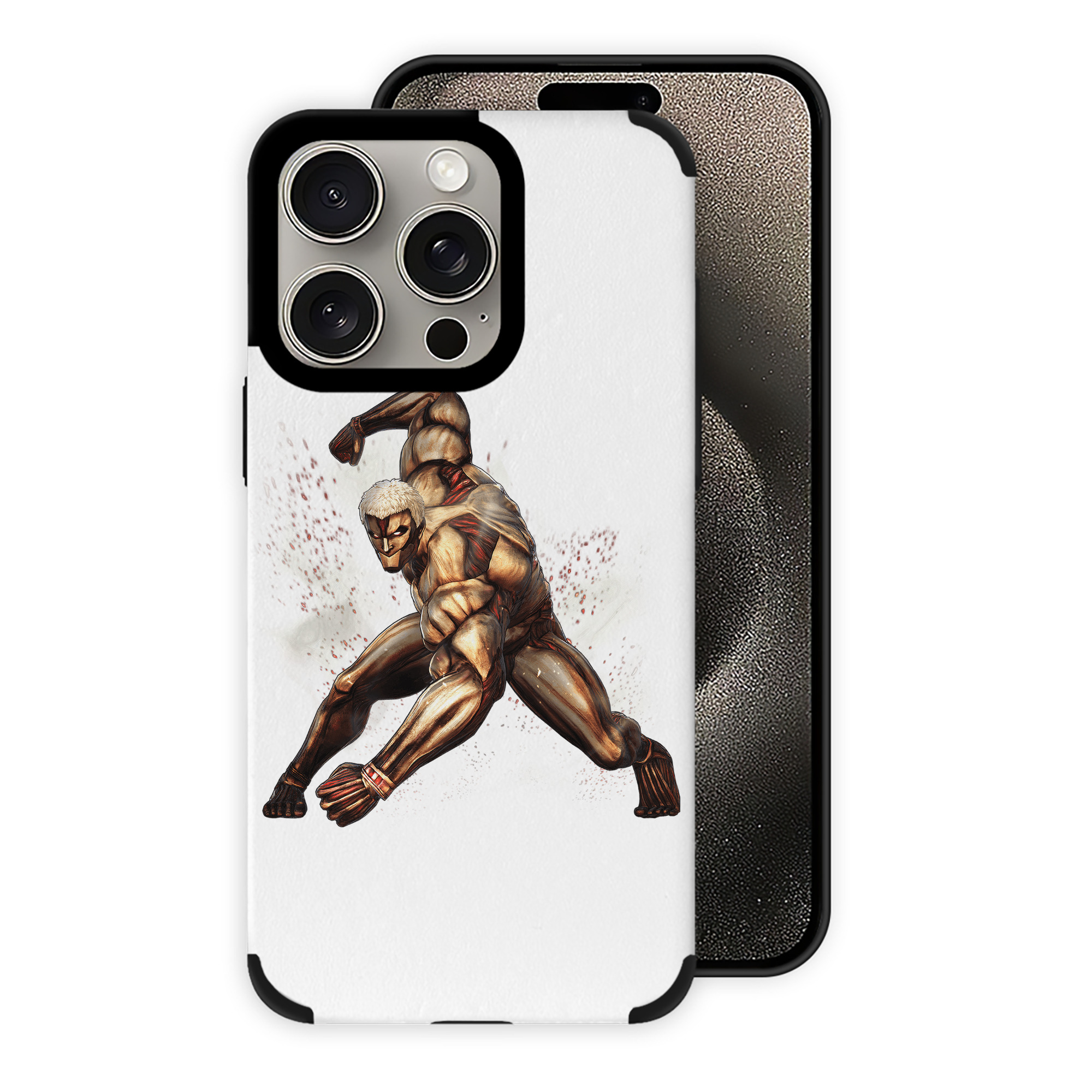 （画像用） 進撃の巨人 Attack on Titan 【iPhone15ProMax対応】 PUレザー スマホケース 耐衝撃＆黄変防止